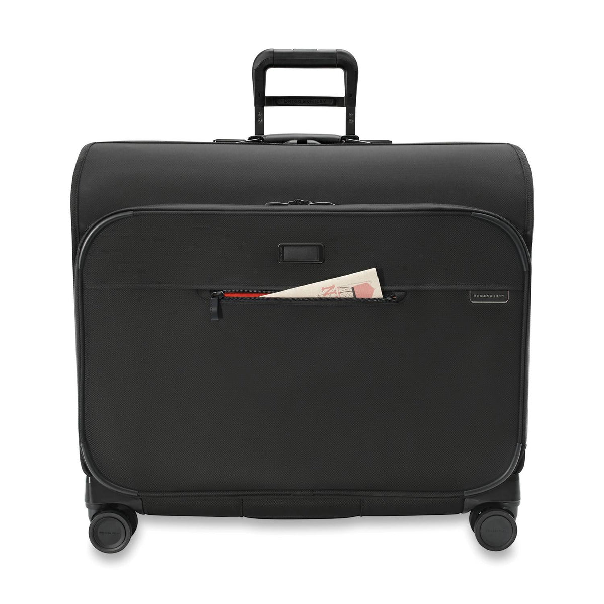 Briggs & Riley Baseline Deluxe Wardrobe Spinner in Black — detail view