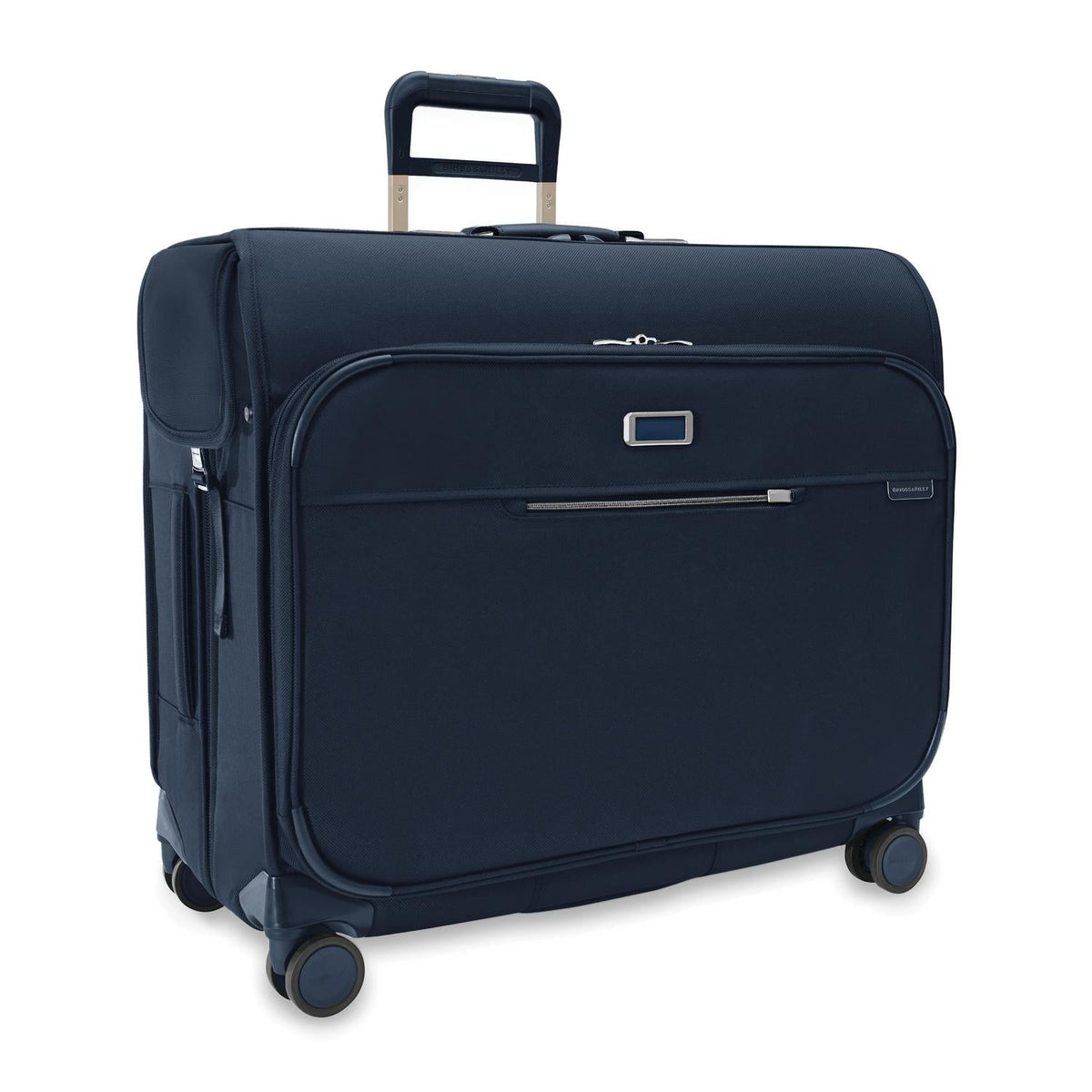 Briggs & Riley Baseline Deluxe Wardrobe Spinner in Navy — angle view 2 # color_Navy