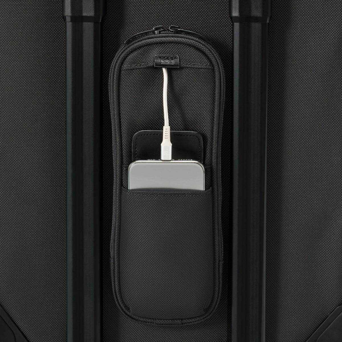 Briggs & Riley Baseline Global 2-Wheel Carry-on Duffle in Black — detail view