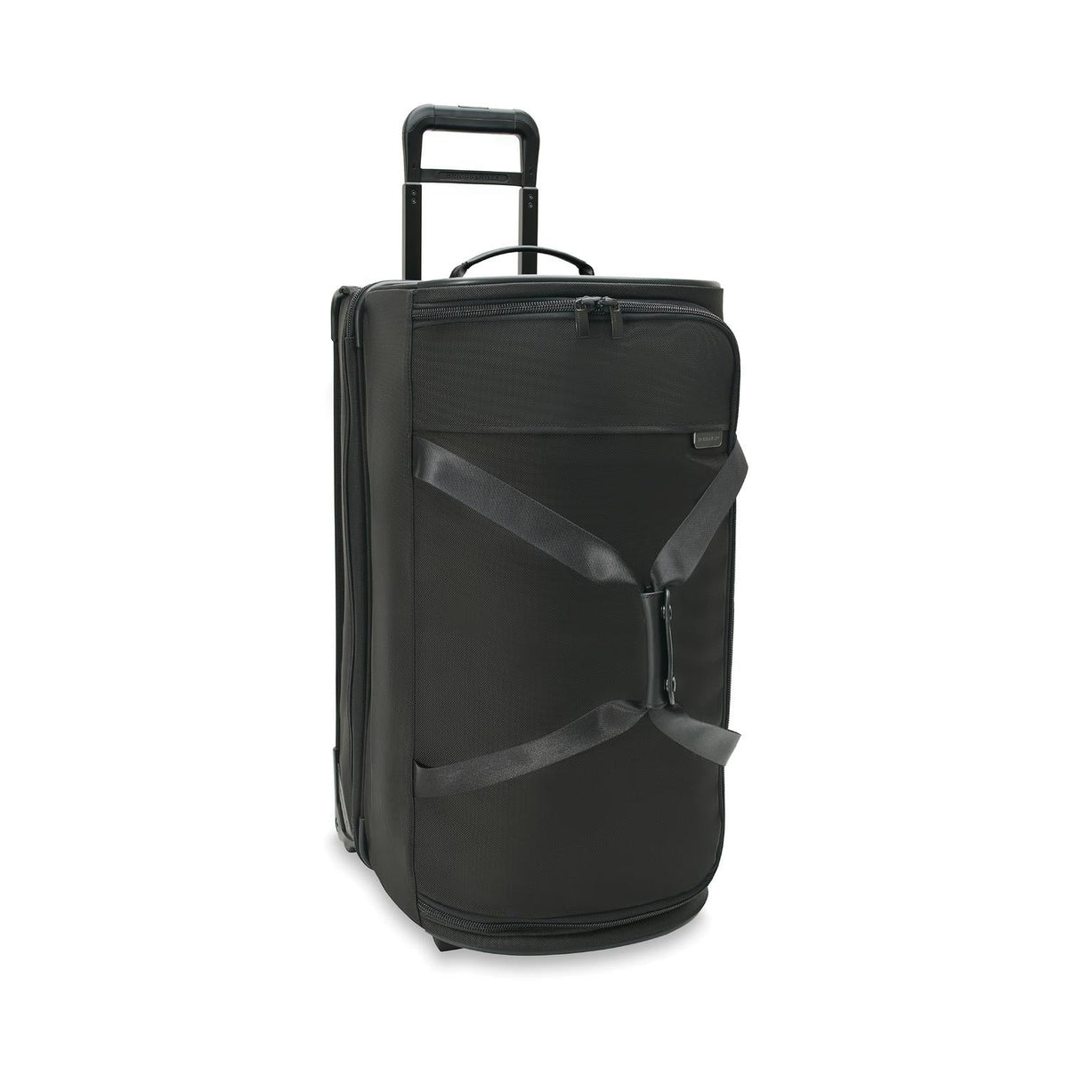 Briggs & Riley Baseline Medium 2-Wheel Duffle in Black — angle view 2