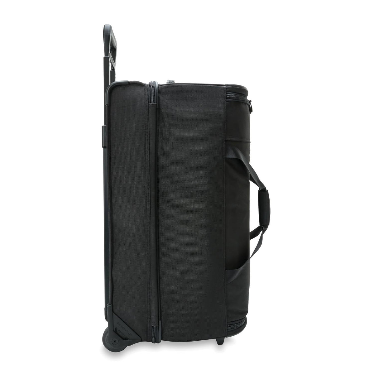 Briggs & Riley Baseline Medium 2-Wheel Duffle in Black — angle view 3