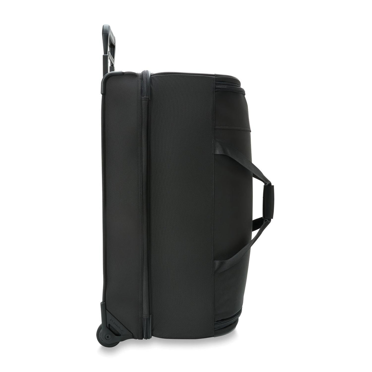 Briggs & Riley Baseline Large 2-Wheel Duffel in Black — angle view 3