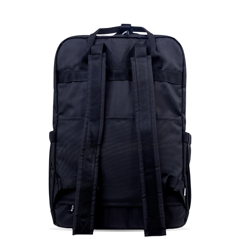 J World Timo Laptop Backpack in Black — back view