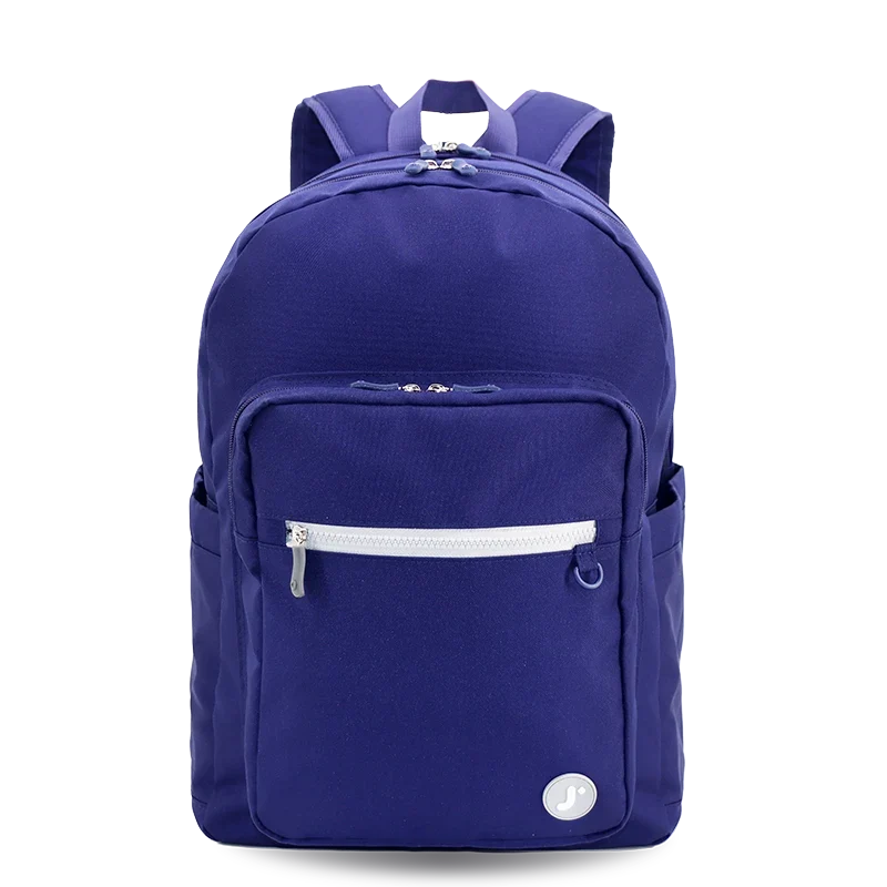 J World Zenpack Laptop Backpack in Navy — front view # color_Navy