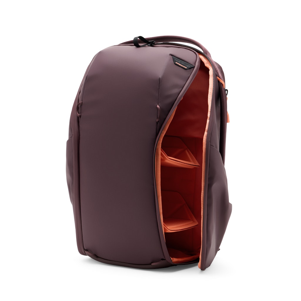 Peak Design Everyday Backpack Zip 20L in Eclipse — interior view # color_Eclipse