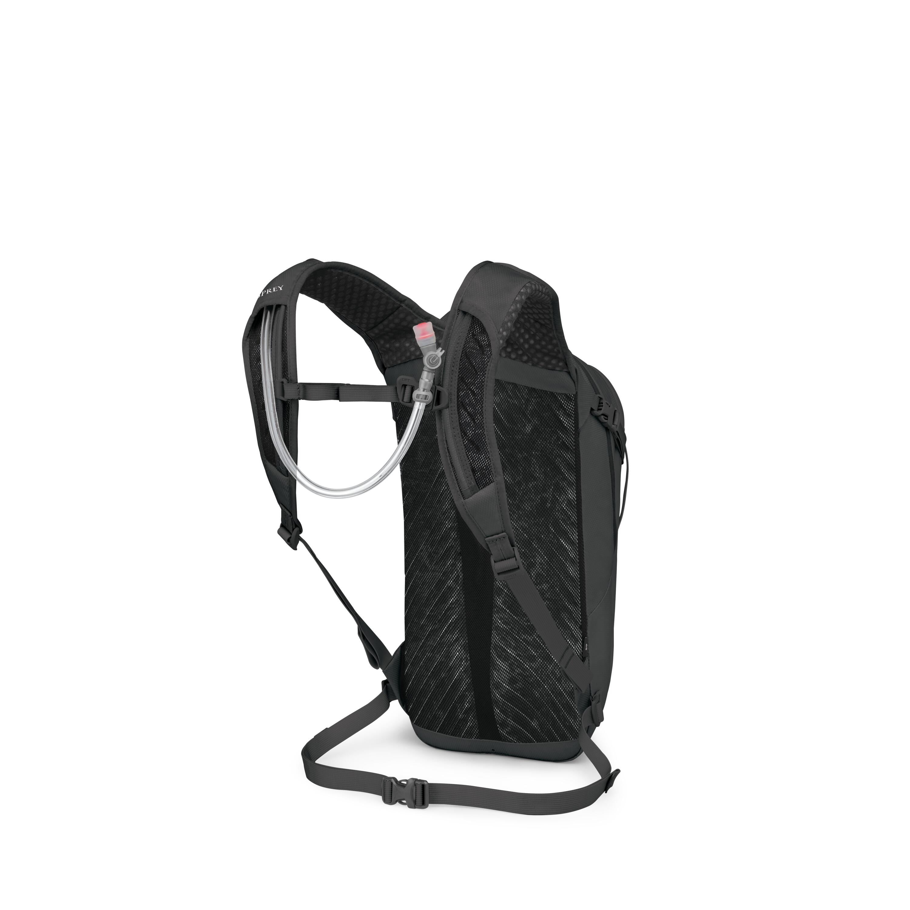 Osprey Berm 12 Bike Hydration Pack 12L in Raven Black — angle view 3
