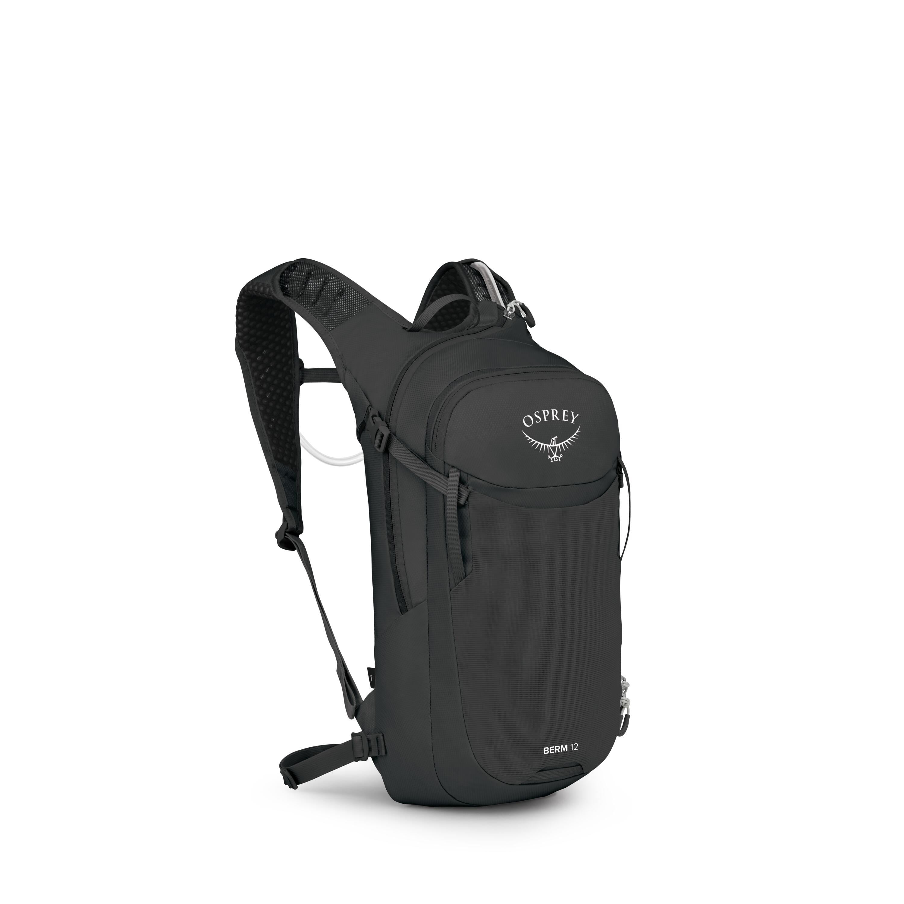 Osprey Berm 12 Bike Hydration Pack 12L in Raven Black — angle view 2