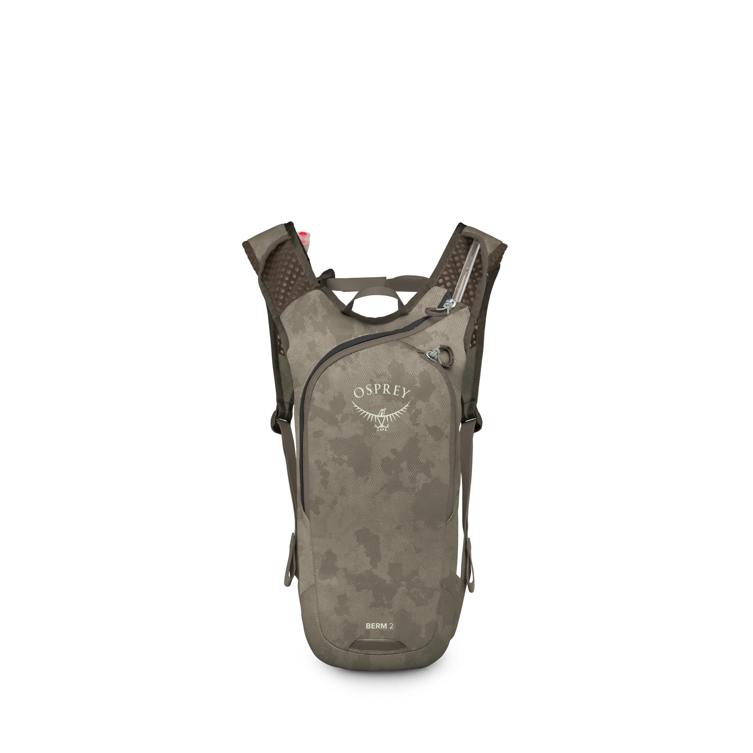 Osprey Berm 2 Bike Hydration Pack 2L in Pediment Grey Dust Print — front view