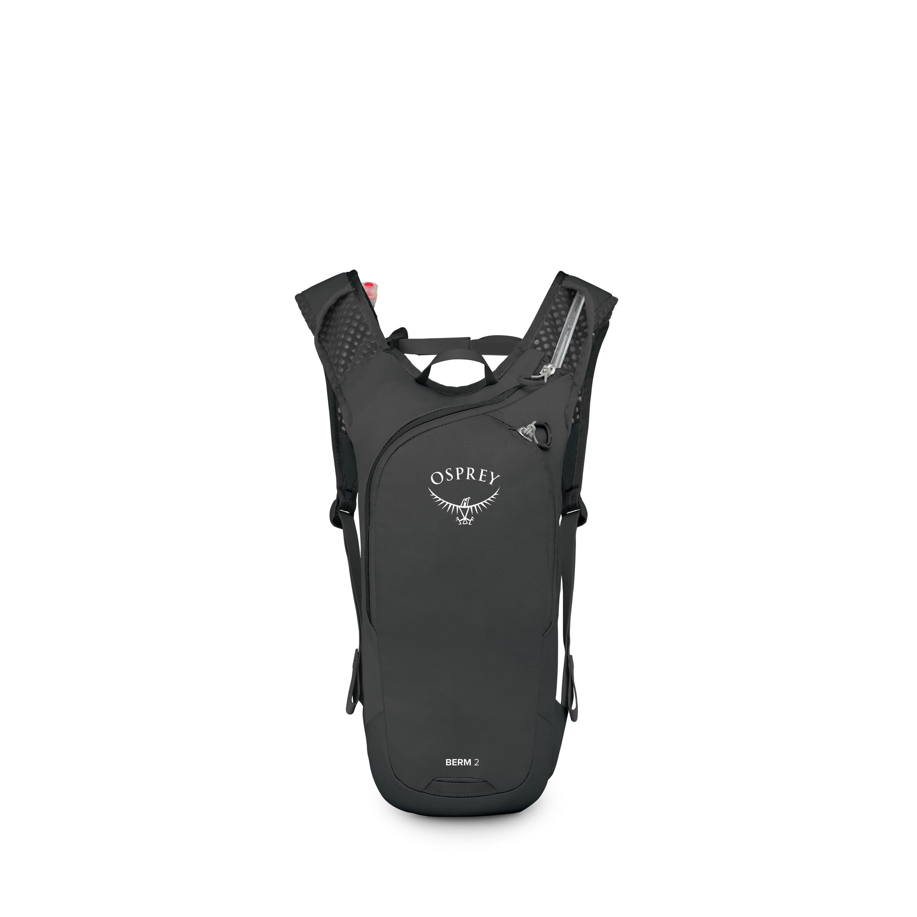 Osprey Berm 2 Bike Hydration Pack 2L in Raven Black — front view