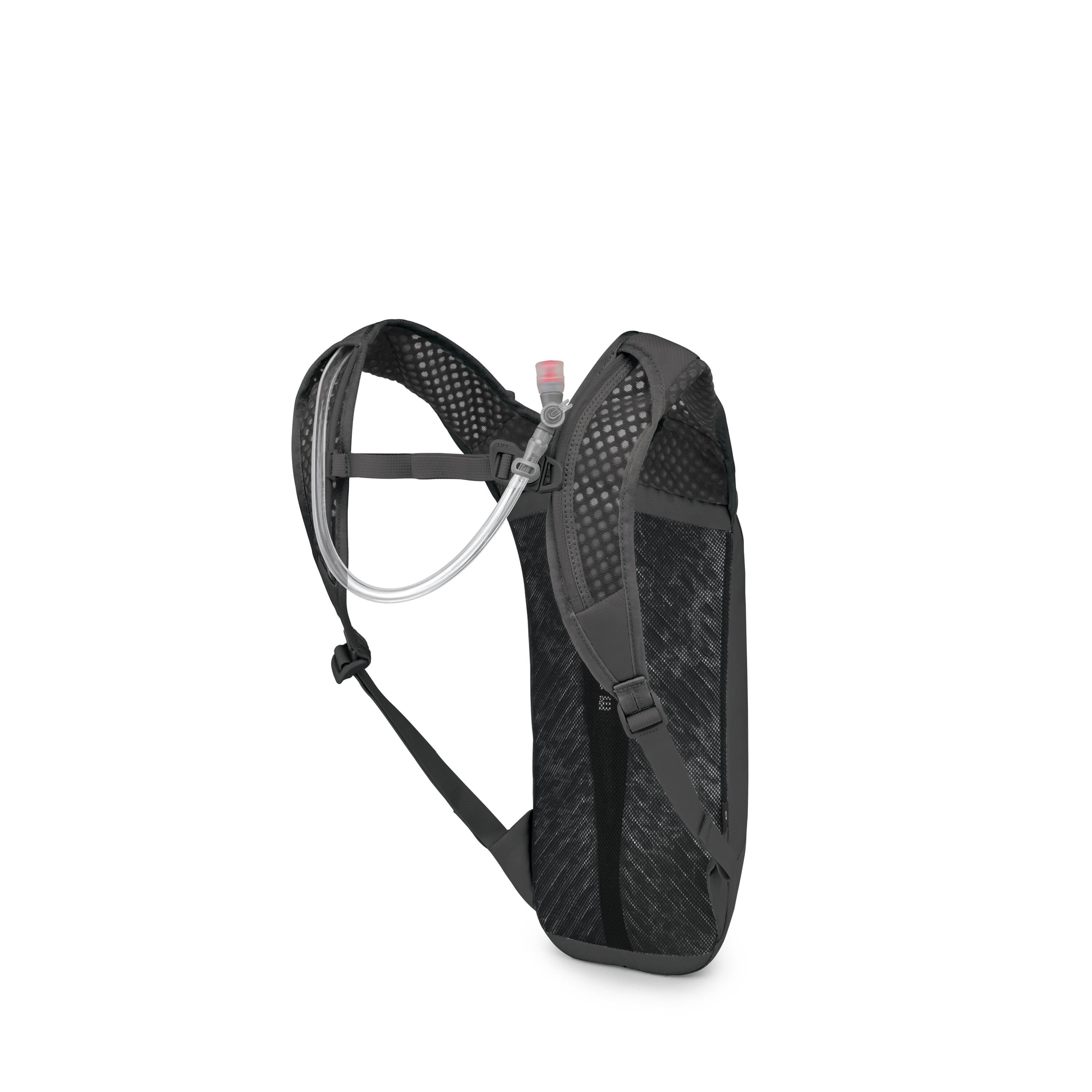 Osprey Berm 2 Bike Hydration Pack 2L in Raven Black — angle view 3