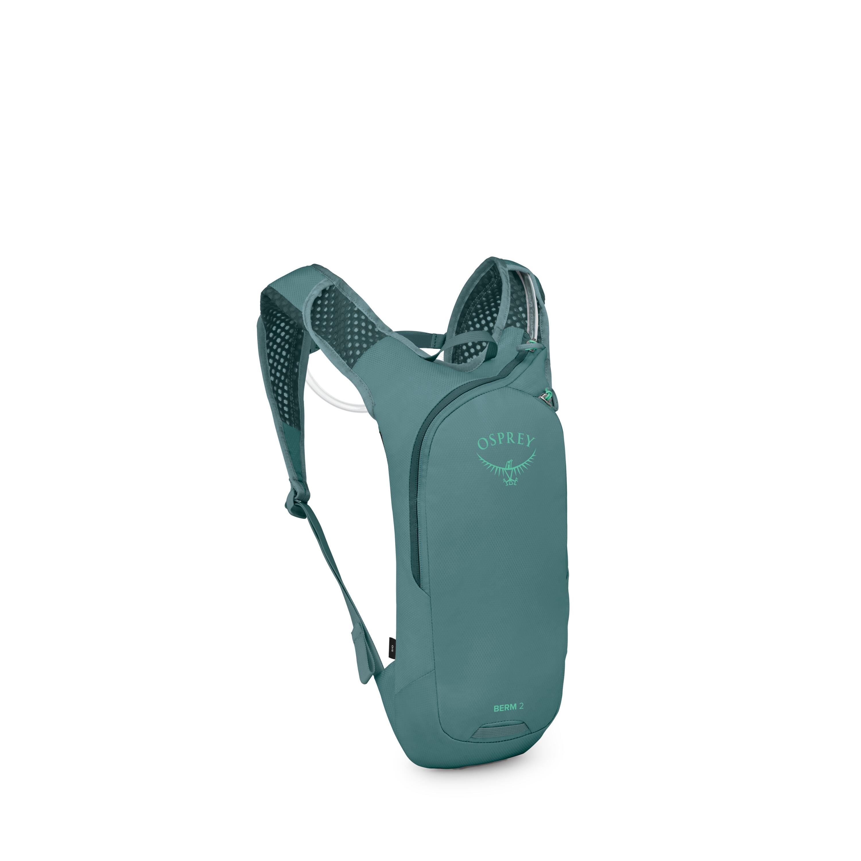 Osprey Berm 2 Bike Hydration Pack 2L in Cascade Blue — angle view 2
