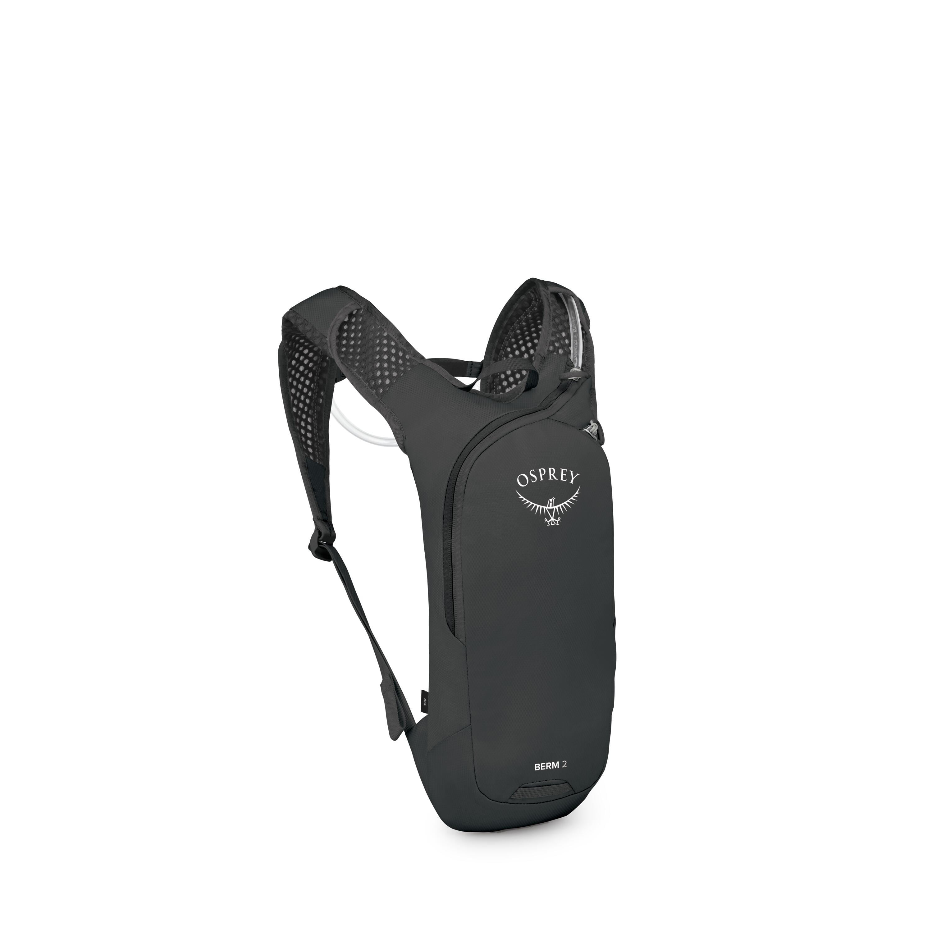 Osprey Berm 2 Bike Hydration Pack 2L in Raven Black — angle view 2