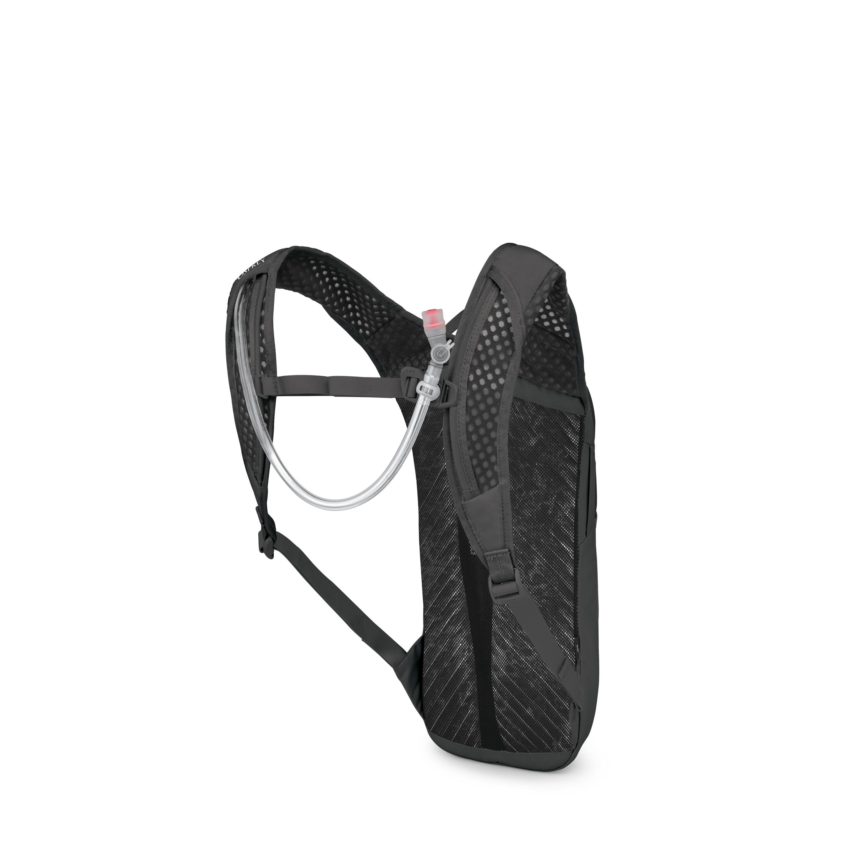 Osprey Berm 4 Bike Hydration Pack 4L in Raven Black — angle view 3