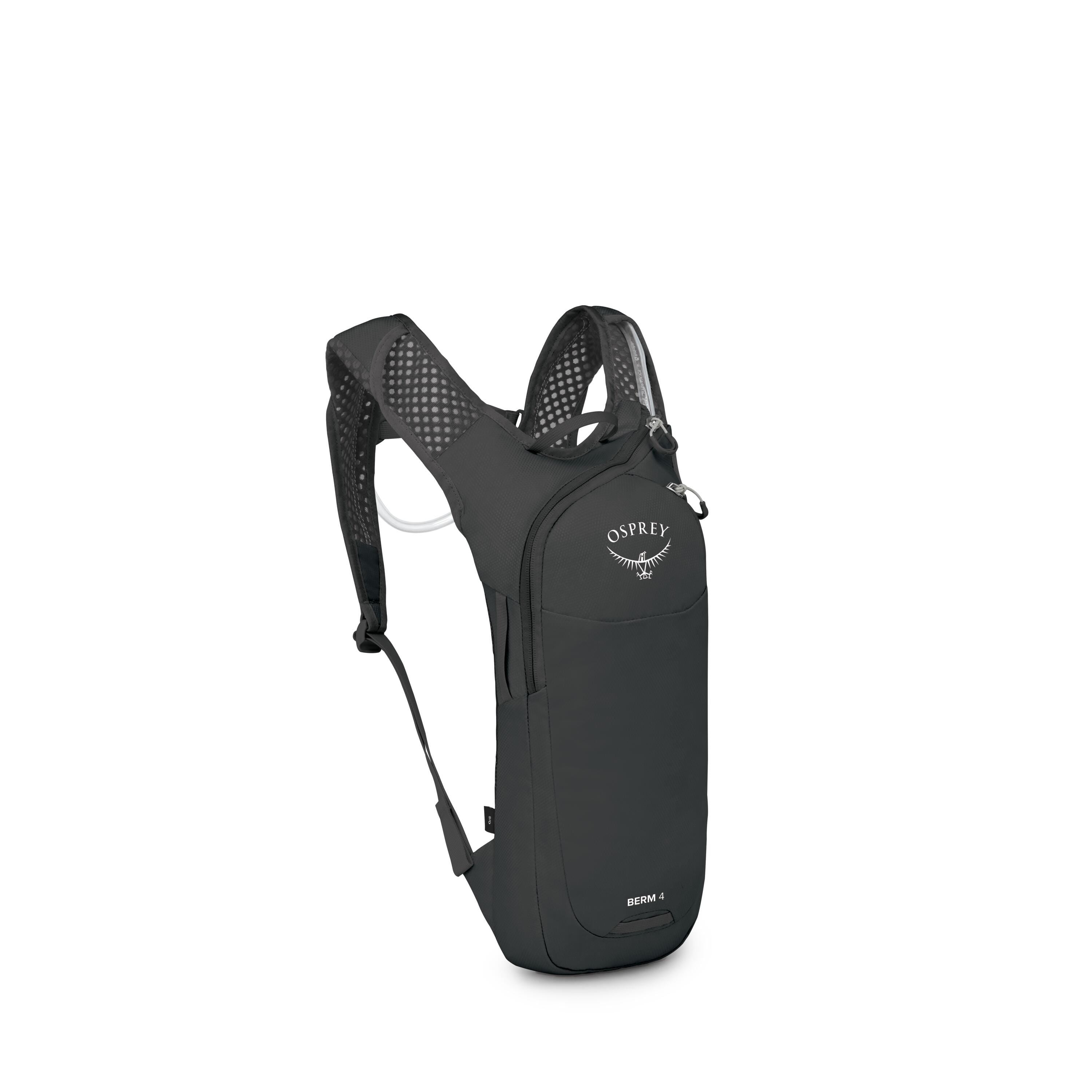 Osprey Berm 4 Bike Hydration Pack 4L in Raven Black — angle view 2