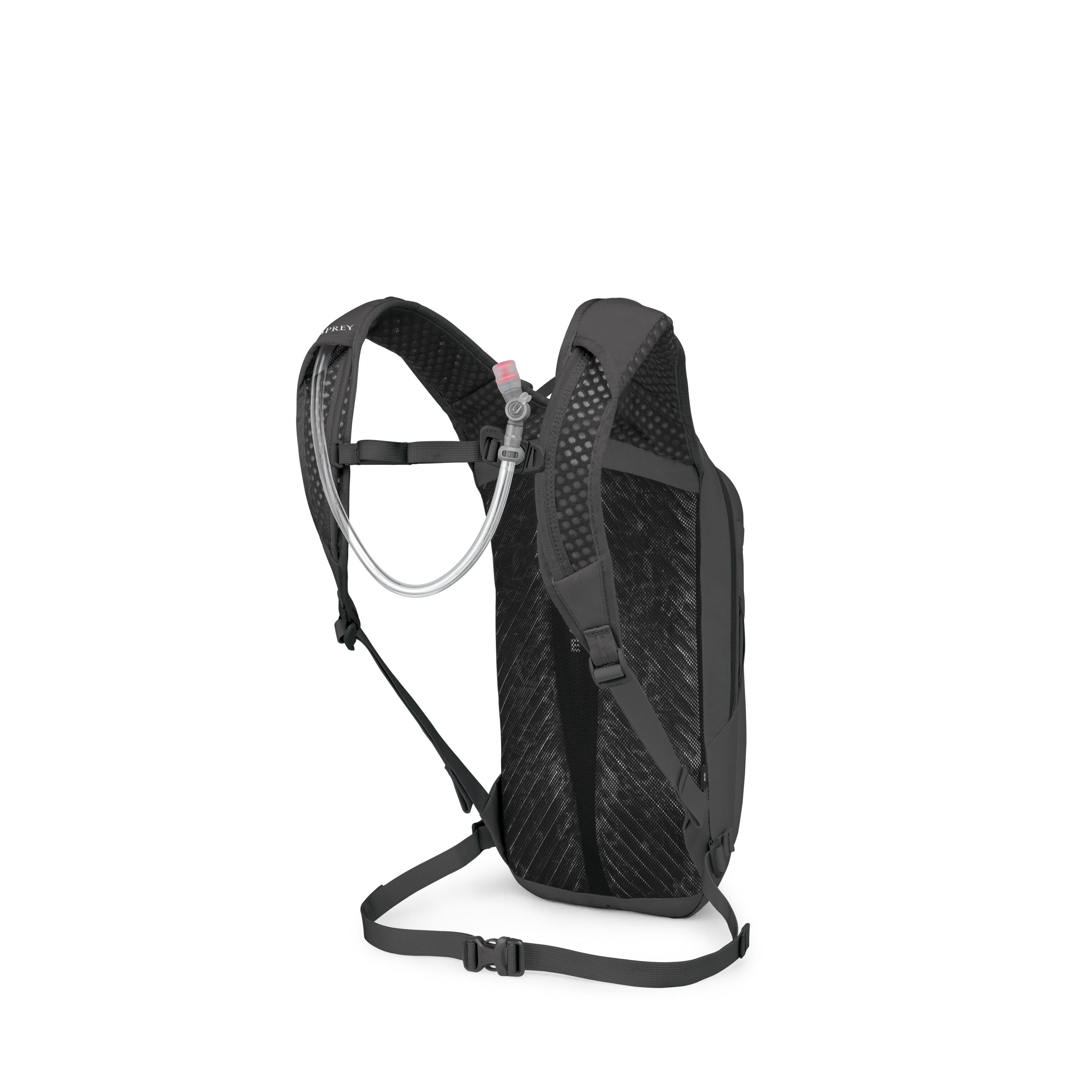 Osprey Berm 8 Bike Hydration Pack 8L in Raven Black — angle view 3