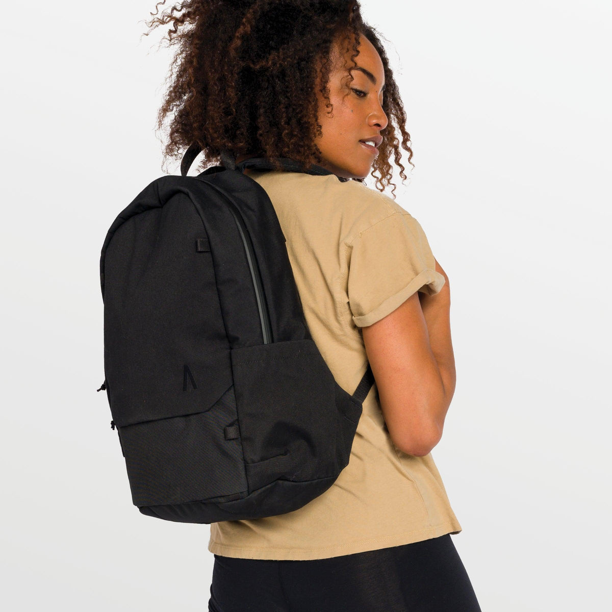 Boundary Supply Rennen Recycled Daypack in Black — lifestyle 2