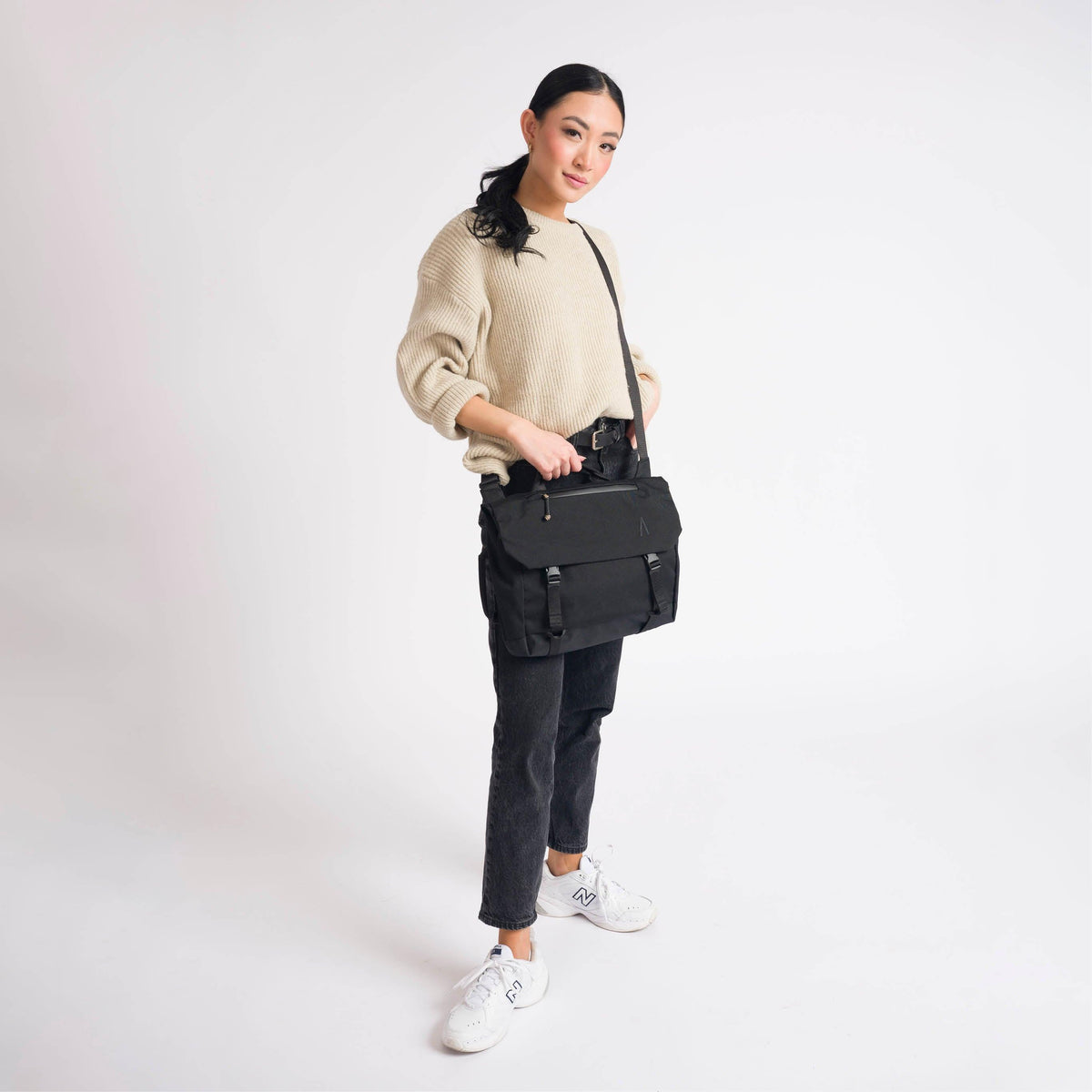 Boundary Supply Rennen Shoulder Bag in Black — lifestyle