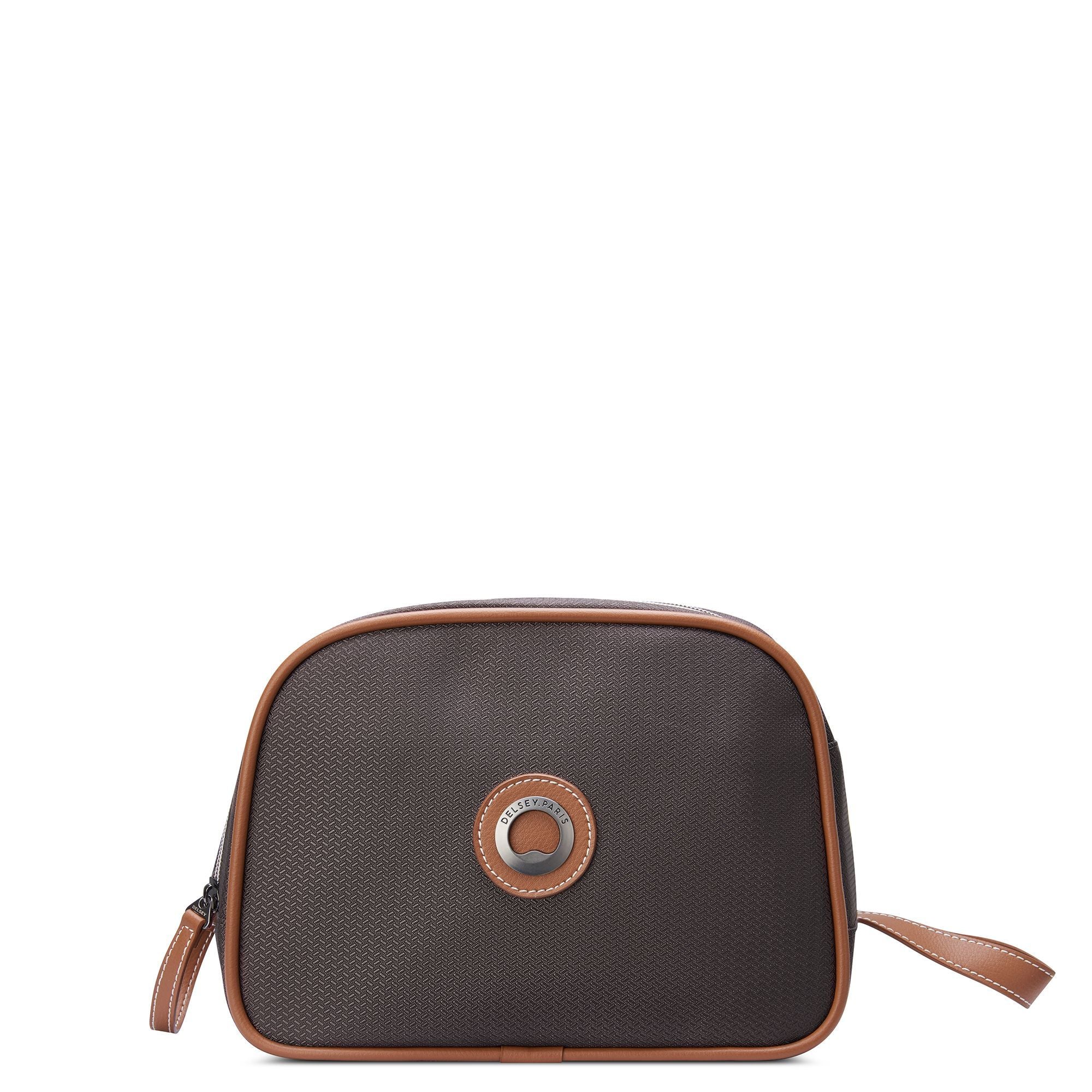 Delsey Chatelet Air 2.0 Large Toiletry Bag in Brown — front view