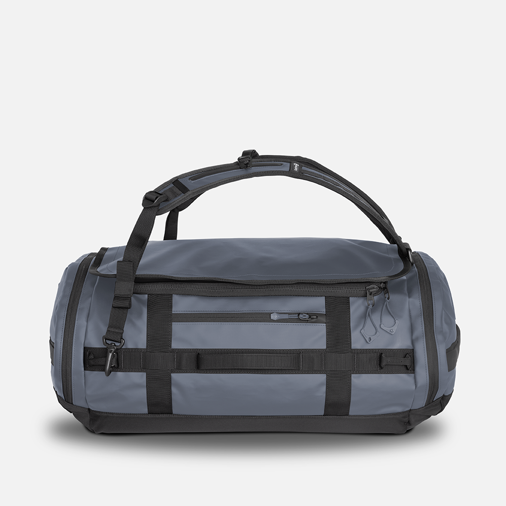 WANDRD CARRYALL Duffel 60L in Aegean Blue — front view