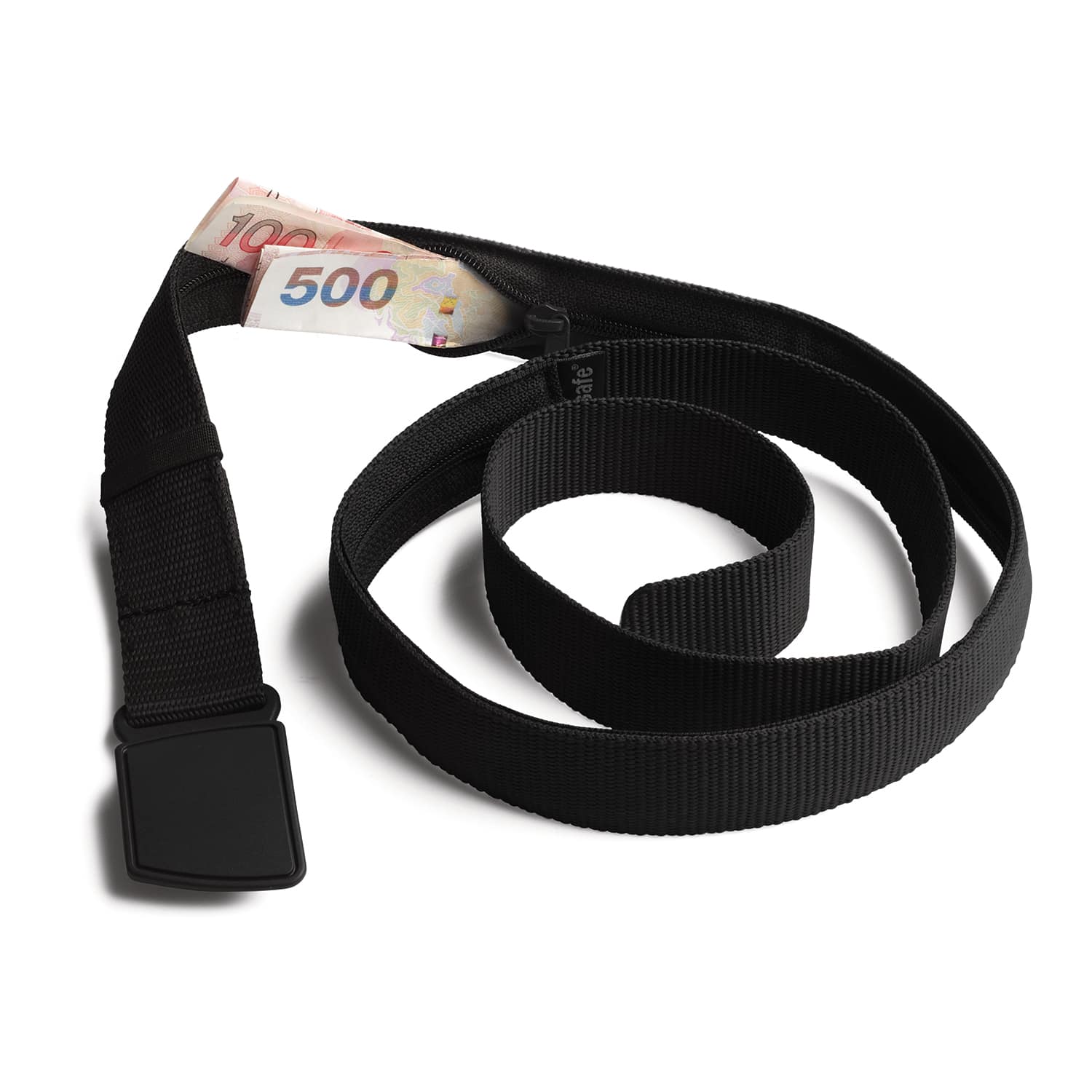 Pacsafe Cashsafe Anti-Theft Travel Wallet Belt - Black