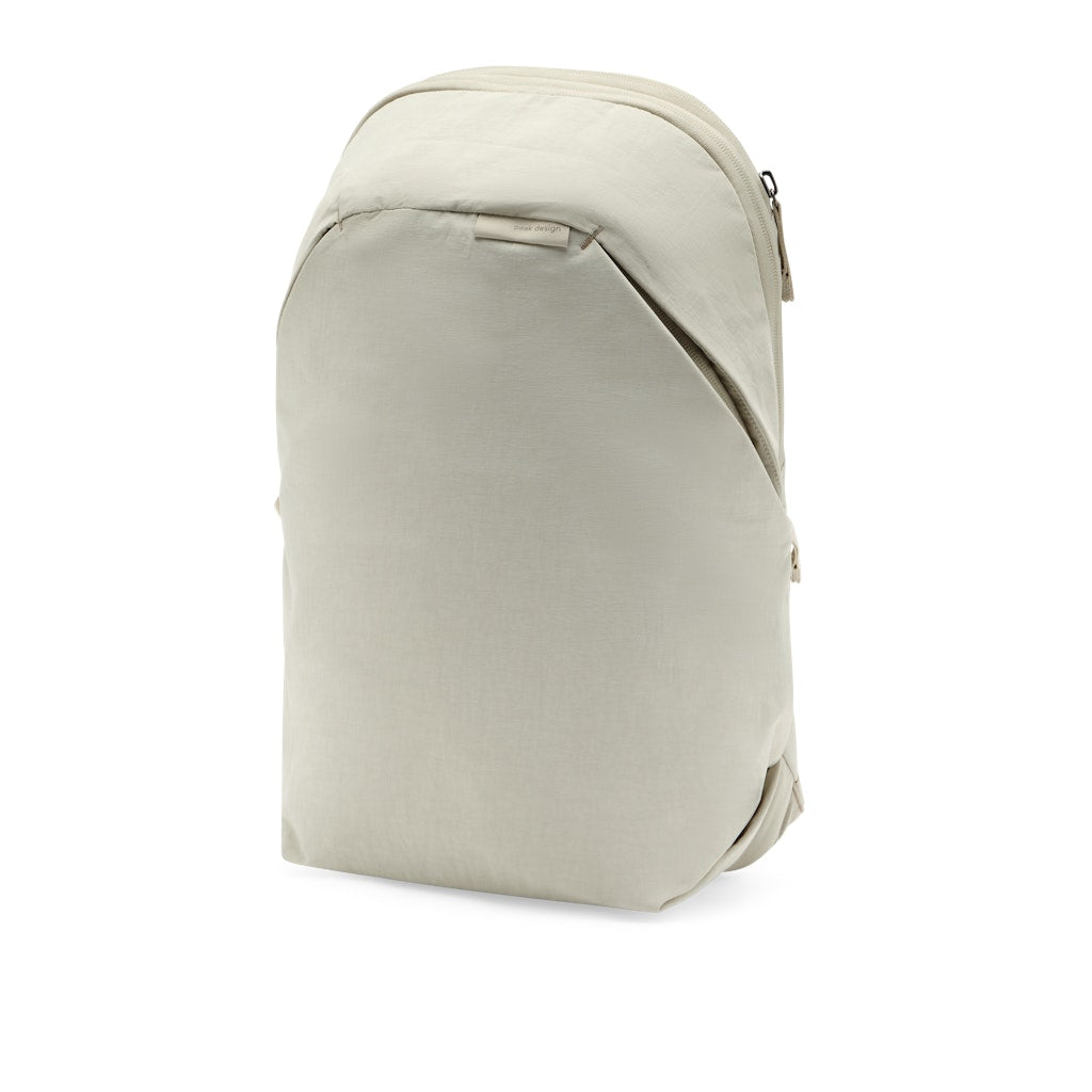 Peak Design City Backpack 15L in Moon — angle view 2 # color_Moon