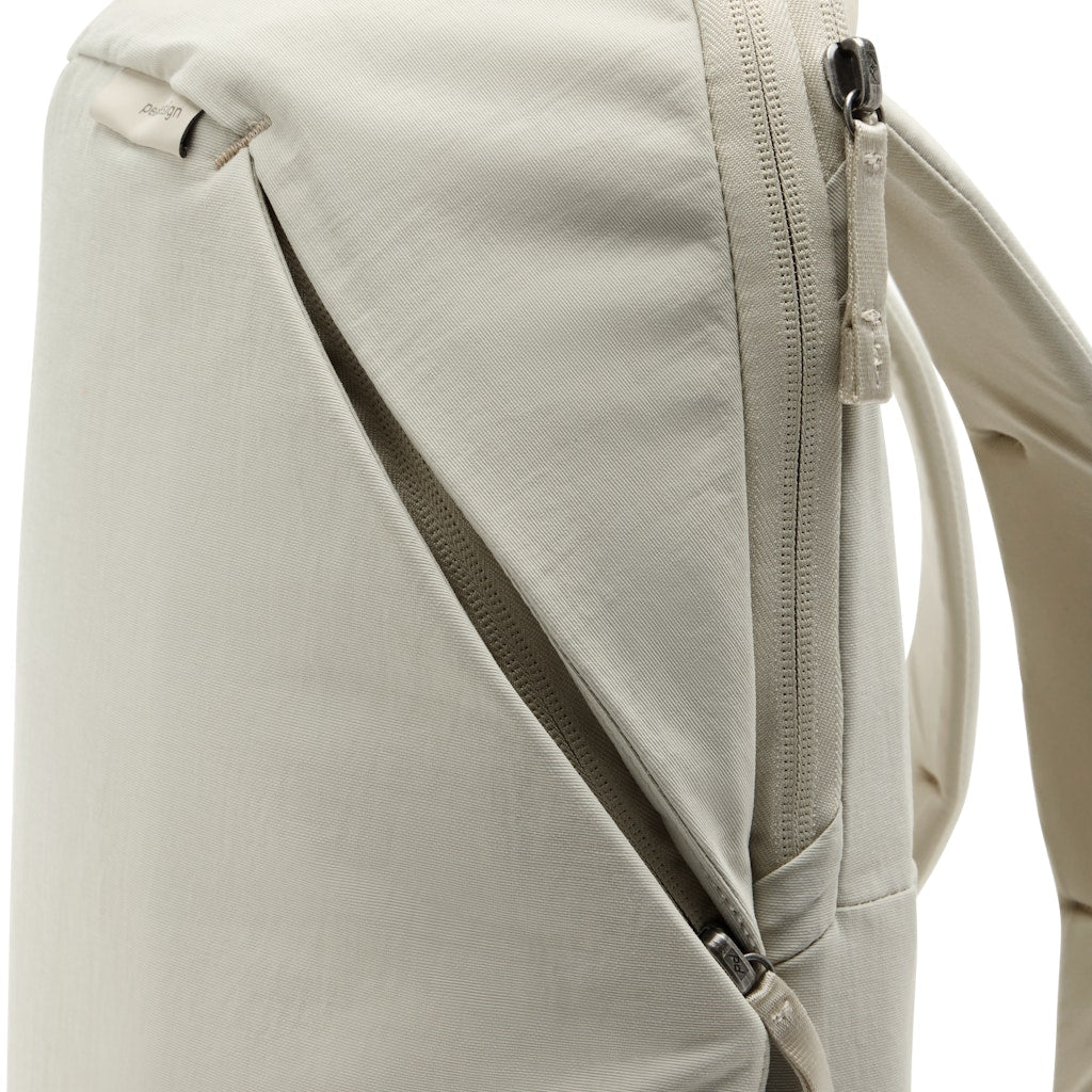 Peak Design City Backpack 15L in Moon — interior view # color_Moon