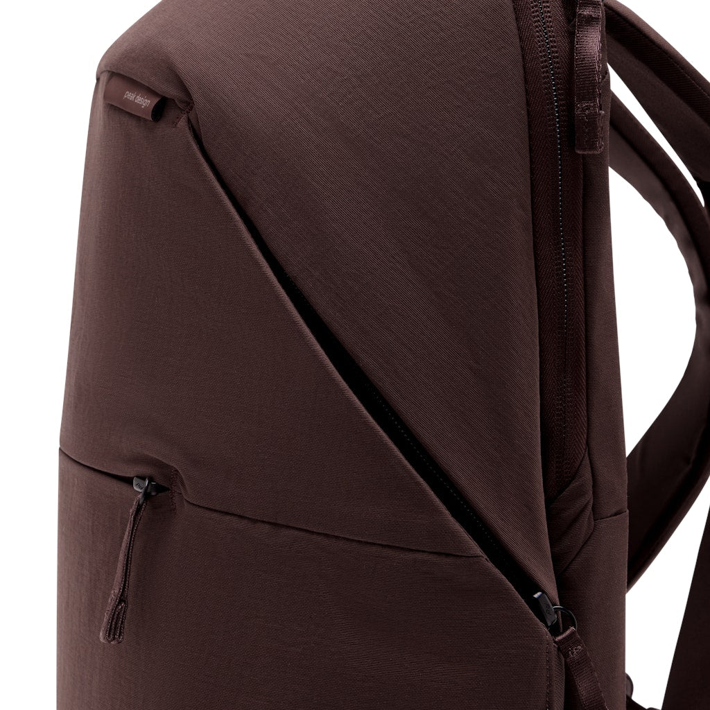 Peak Design City Backpack 22L in Eclipse — angle view 2 # color_Eclipse
