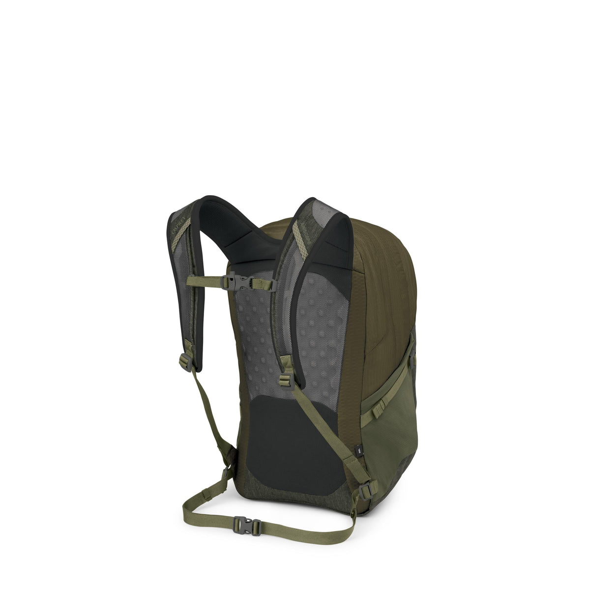 Osprey Comet Backpack 30L in Moss Green-Earl Grey Heather — back view