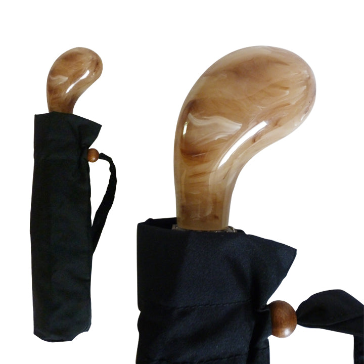 Vista 9012/9013/9014 Acrylic Drum Handle Umbrella in Beige — front view # color_Beige