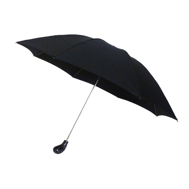 Vista 9012/9013/9014 Acrylic Drum Handle Umbrella in Black — angle view 2 # color_Black