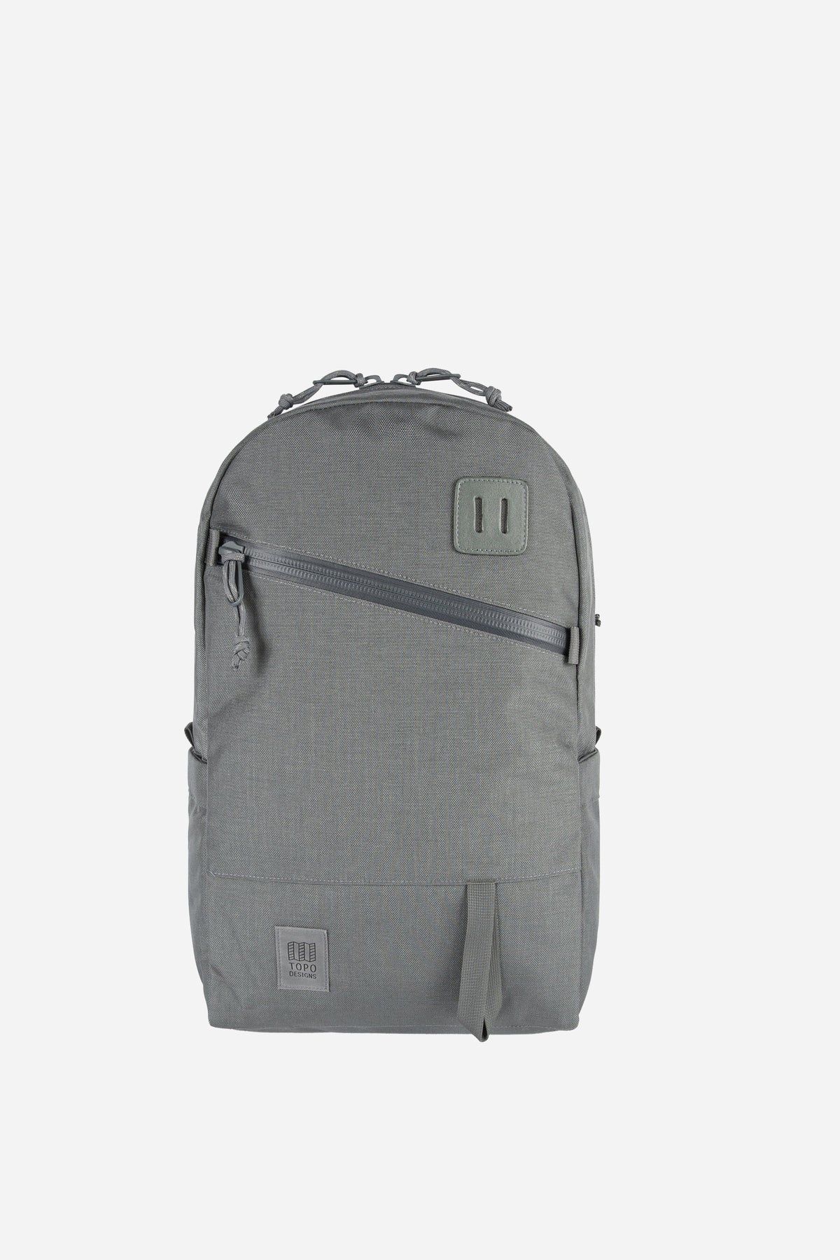 Topo Designs Daypack Tech in Charcoal — angle view
