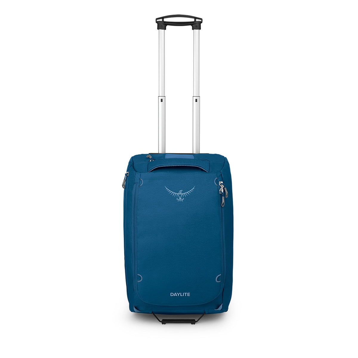 Osprey Daylite Carry-On Wheeled Duffel 40L in Night Shift Blue — angle view 2