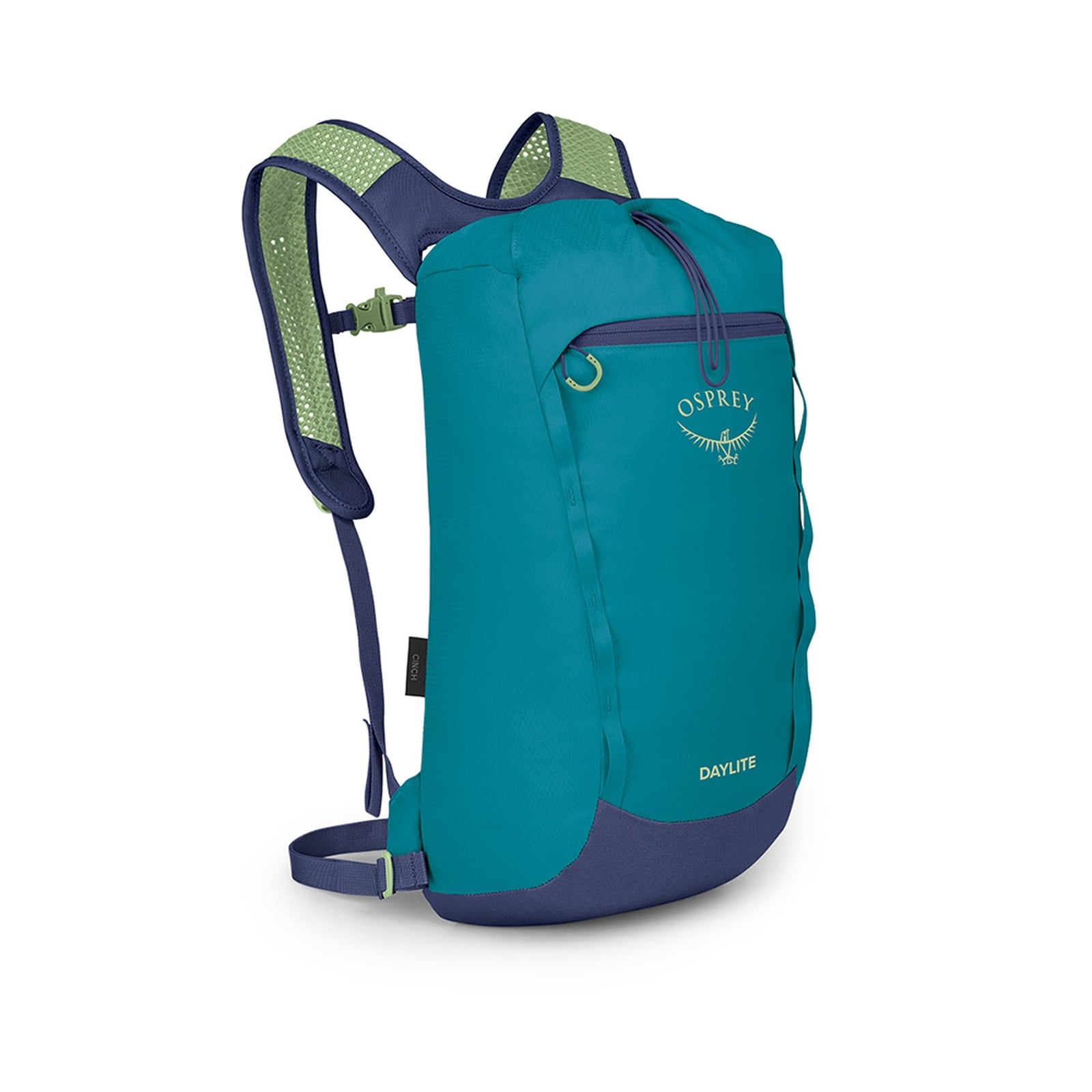 Osprey Daylite Cinch 15L in Blue Spikemoss/Alkaline — front view # color_Blue Spikemoss/Alkaline