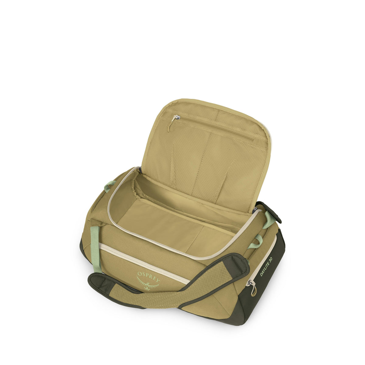 Osprey Daylite Duffel 30L in Gravel Tan Multi — angle view 3