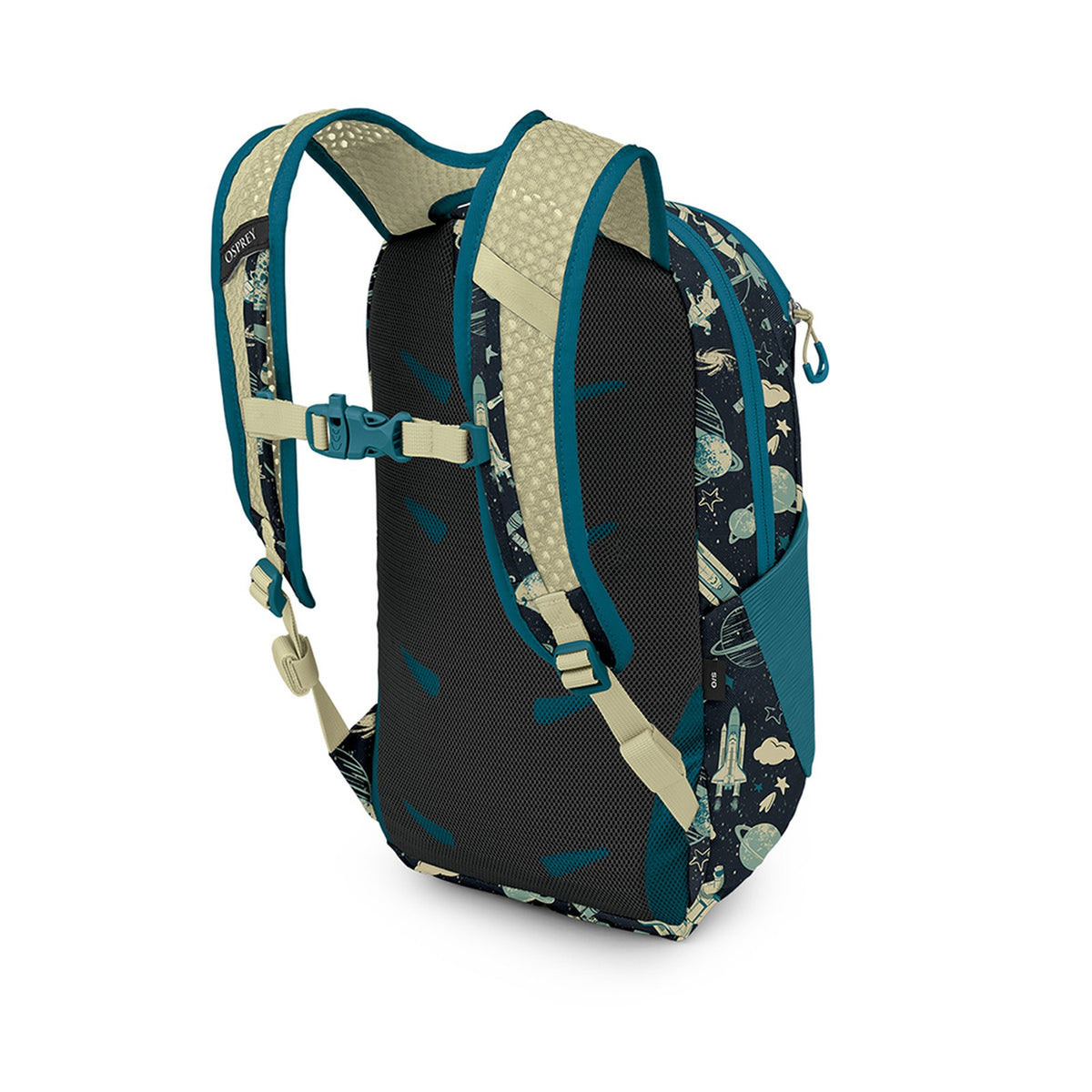 Osprey Daylite JR. 9L in Space Travel Print/Antique Blue — back view