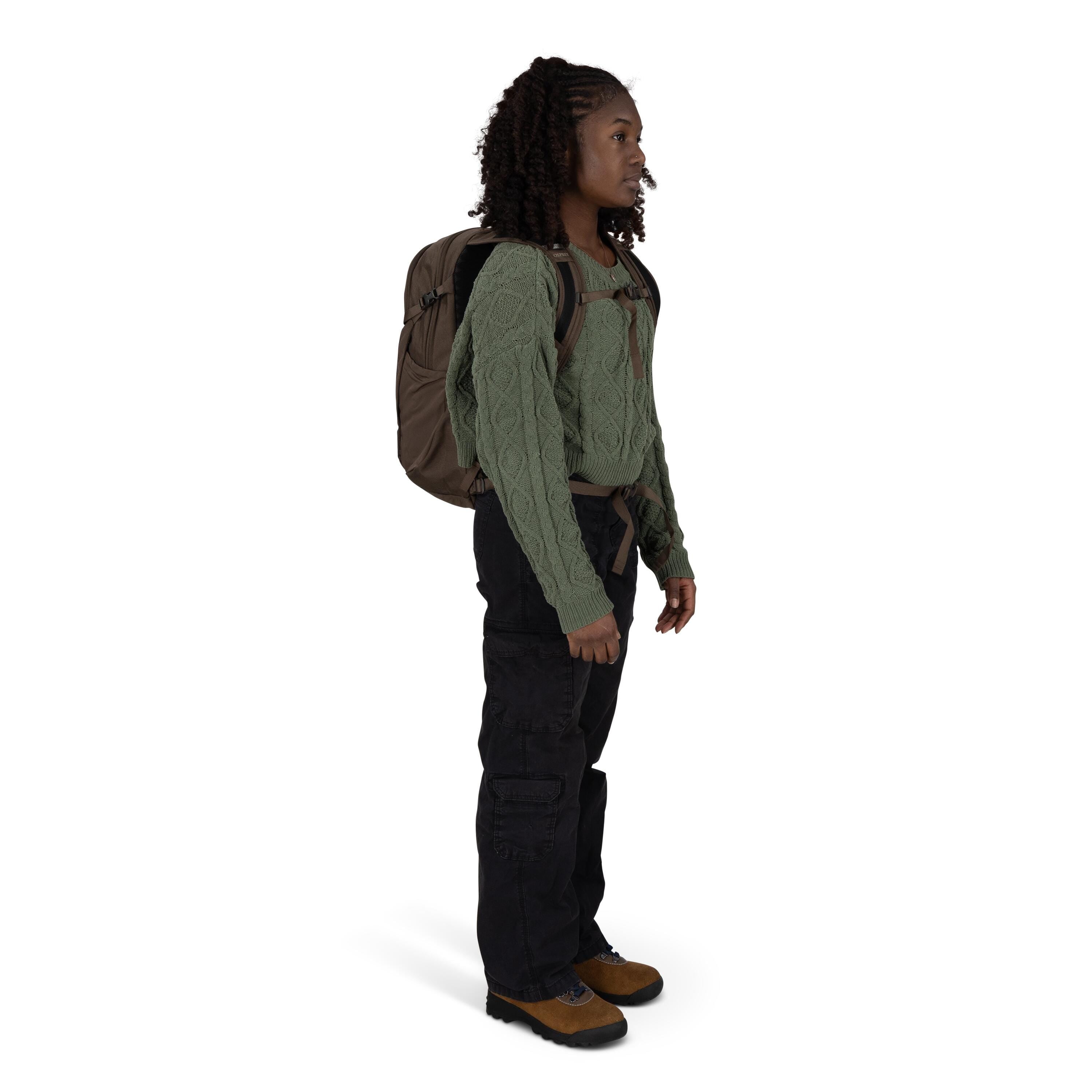 Osprey Daylite Plus Driftshade Backpack 20L in Truffle Brown — lifestyle