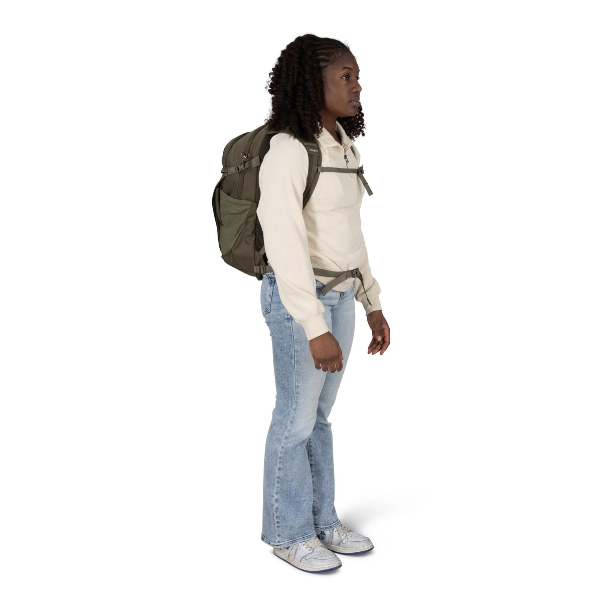 Osprey Daylite Plus Backpack 20L in Earl Grey — lifestyle