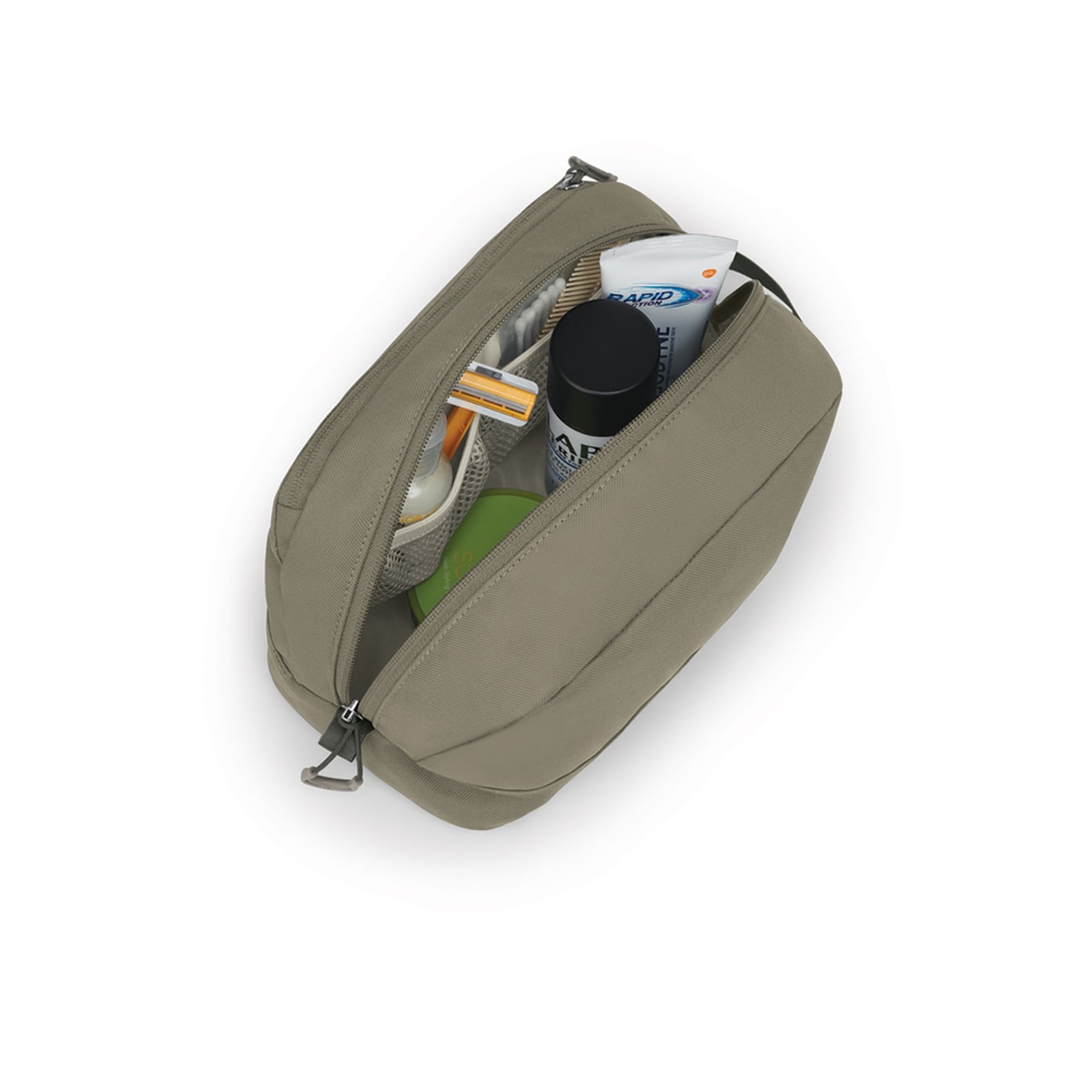 Osprey Daylite Toiletry Kit in Tan Concrete — angle view 2