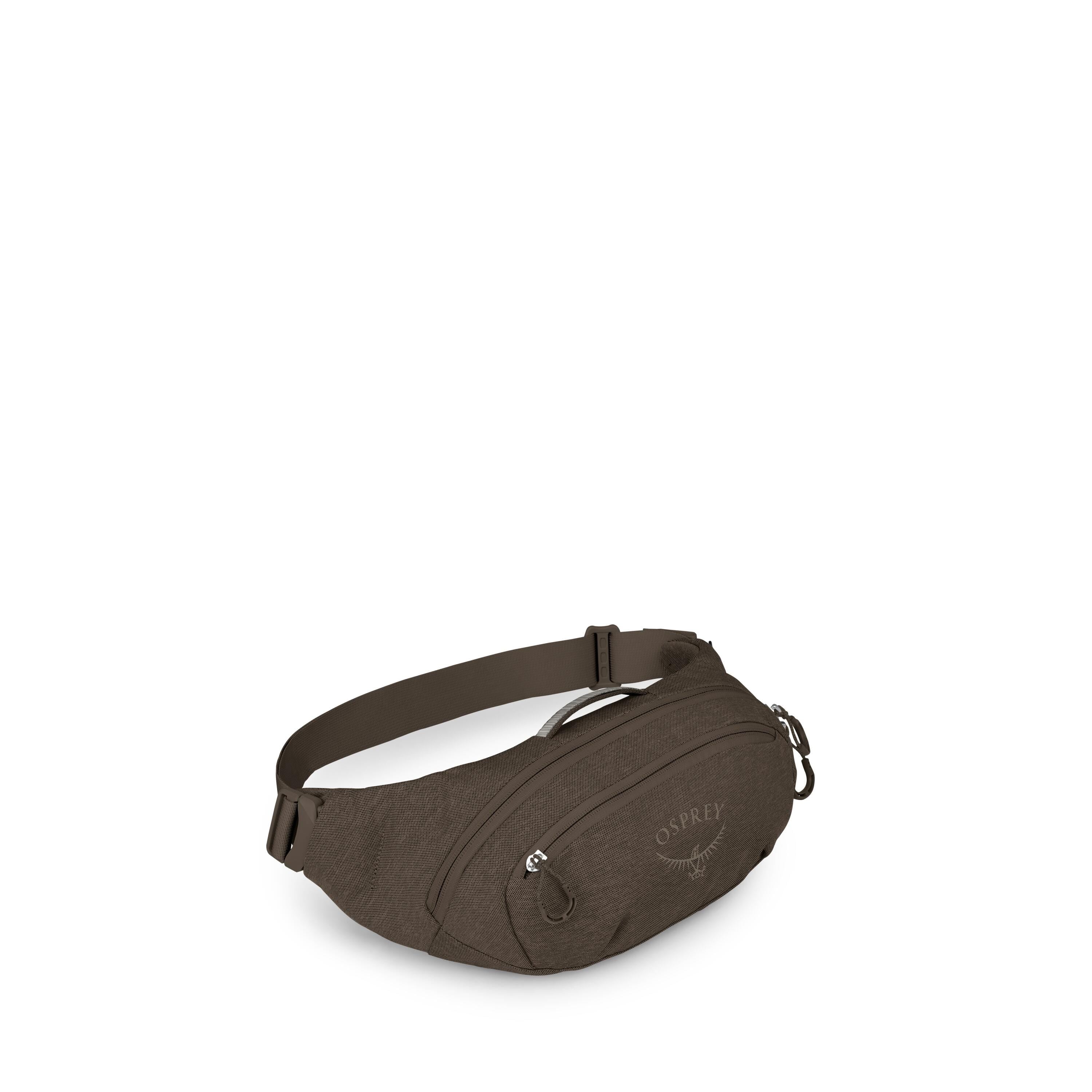 Osprey Daylite Waist Pack Driftshade 2L in Truffle Brown — angle view 2