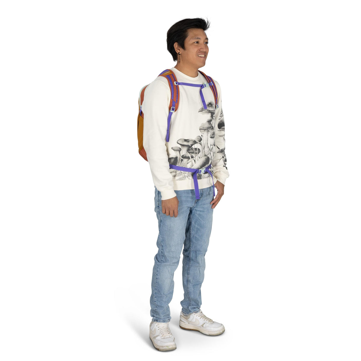 Osprey Daylite Backpack 13L in Barley Brown Multi — lifestyle