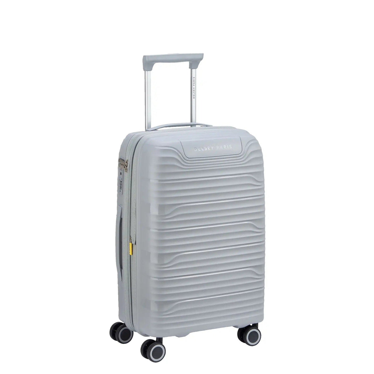 Delsey Dune Carry-On Plus Expandable Spinner in Lunar Rock — angle view 2