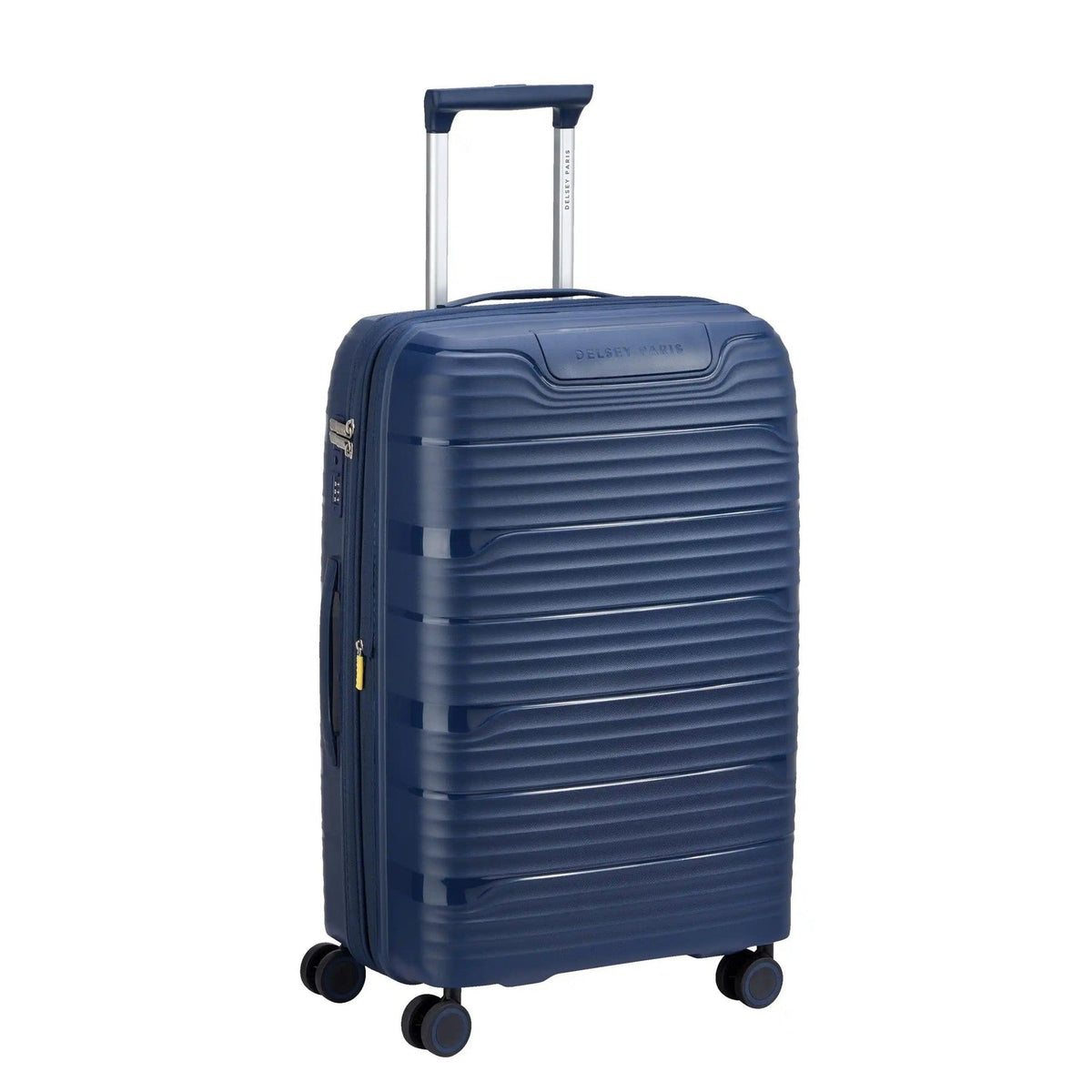 Delsey Dune Medium Expandable Spinner in Navy — angle view 2