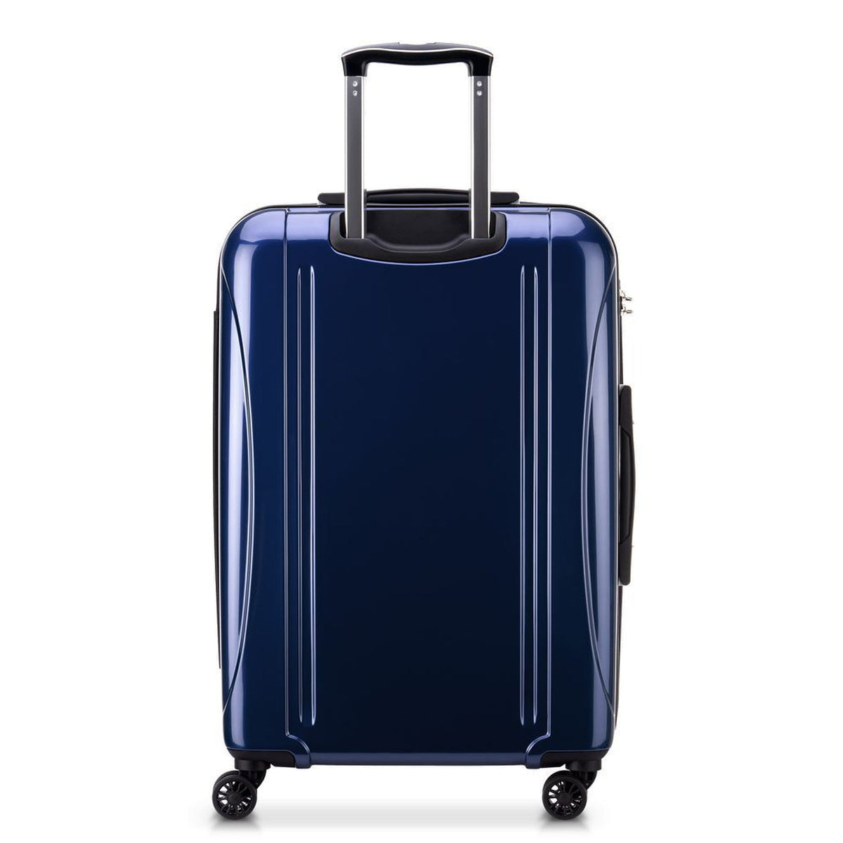 Delsey Helium Aero 25" Exp. Spinner in Metallic Blue — back view