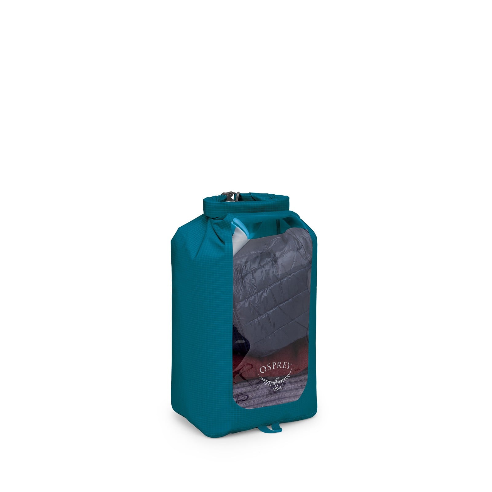 Osprey Ultralight Dry Sack with Window 20L in Waterfront Blue — front view