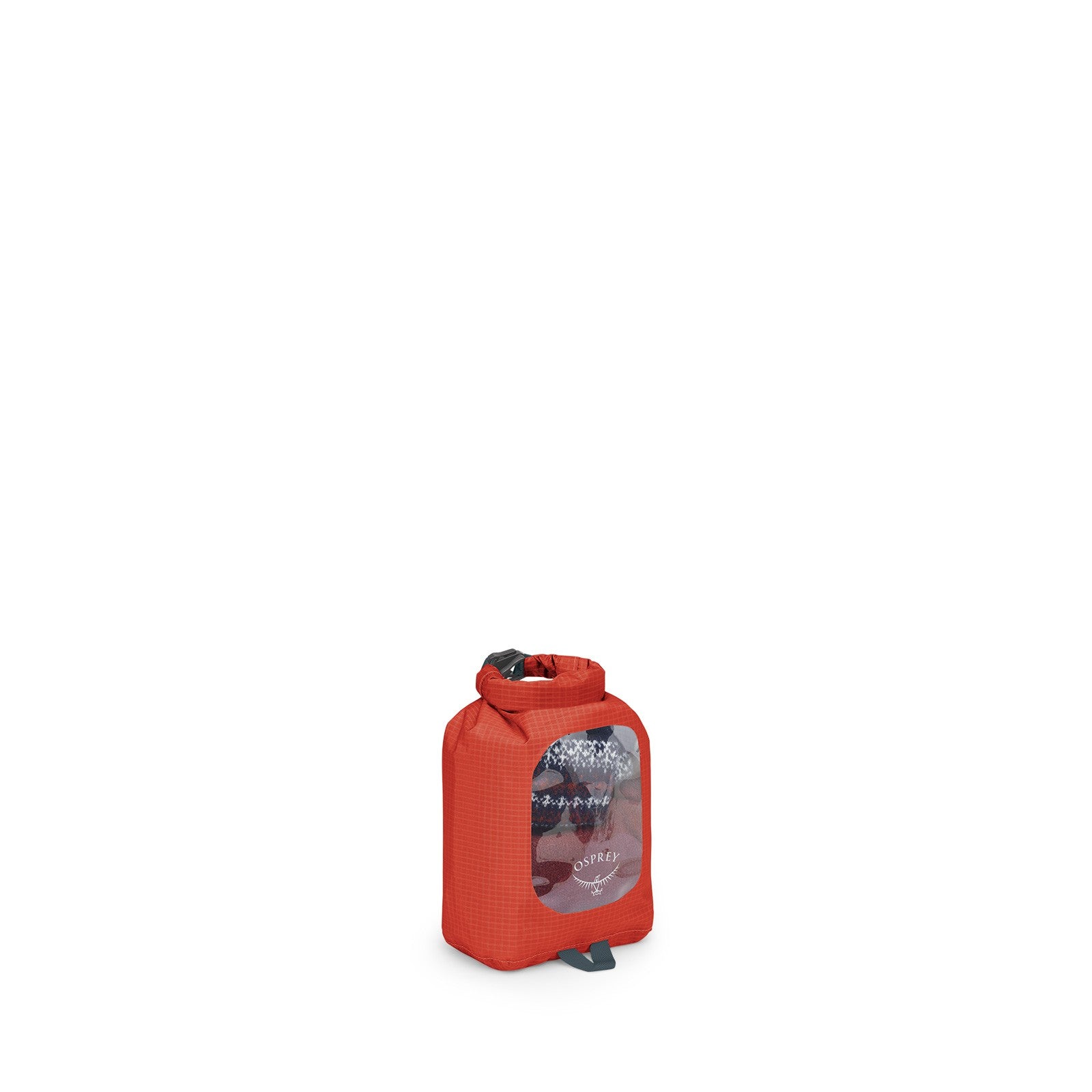 Osprey Ultralight Dry Sack with Window 3L in Mars Orange — angle view 2
