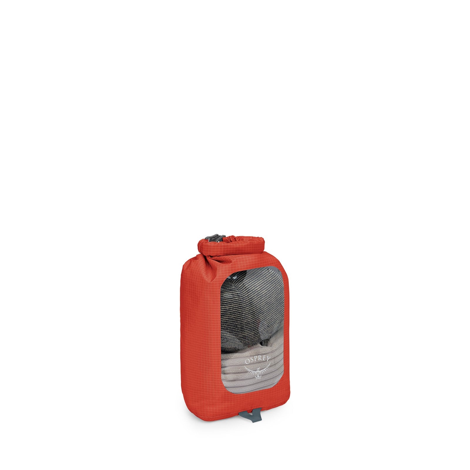Osprey Ultralight Dry Sack with Window 6L in Mars Orange — angle view 2