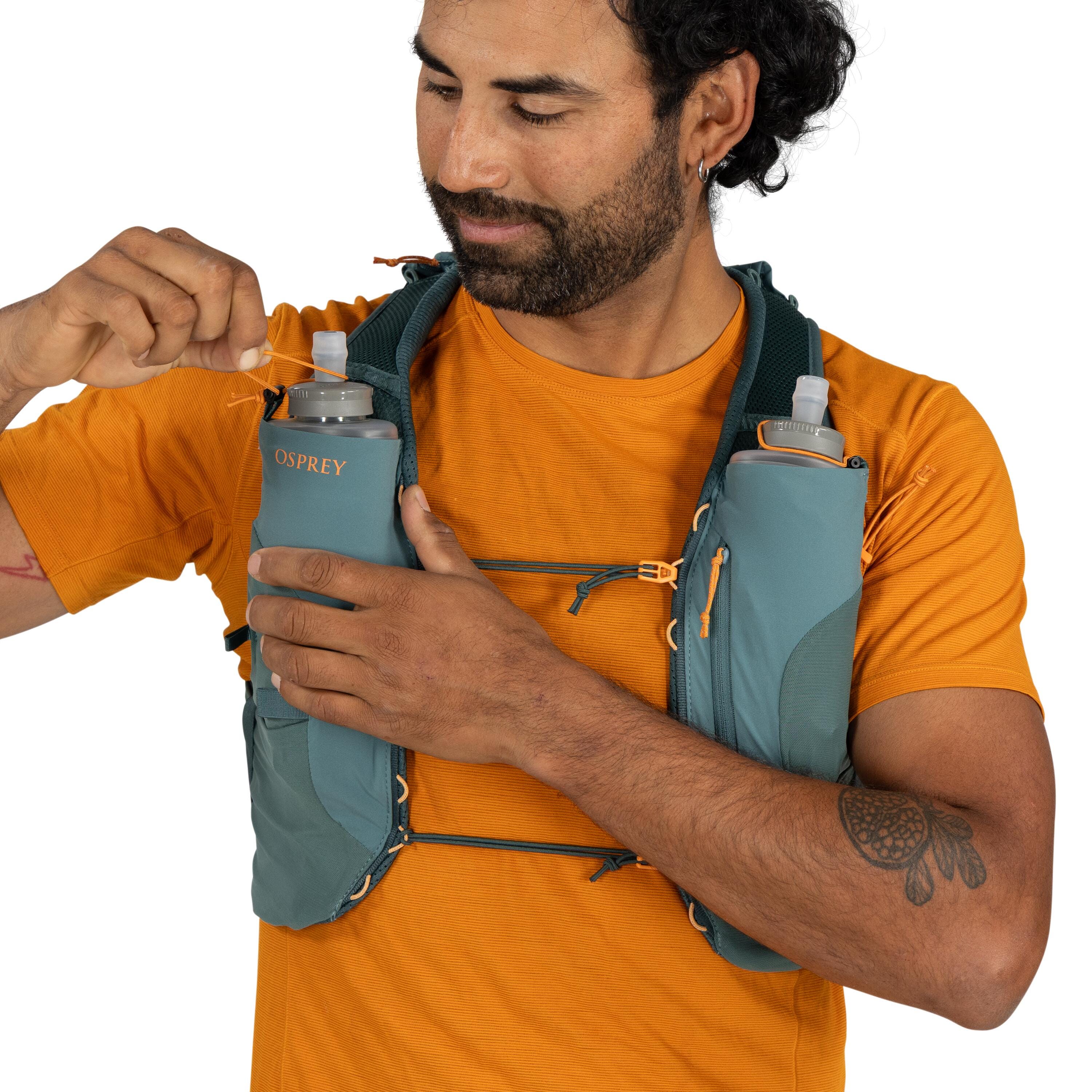 Osprey Duro 1.5 Run Hydration Vest 1.5L in Cascade Blue — detail view