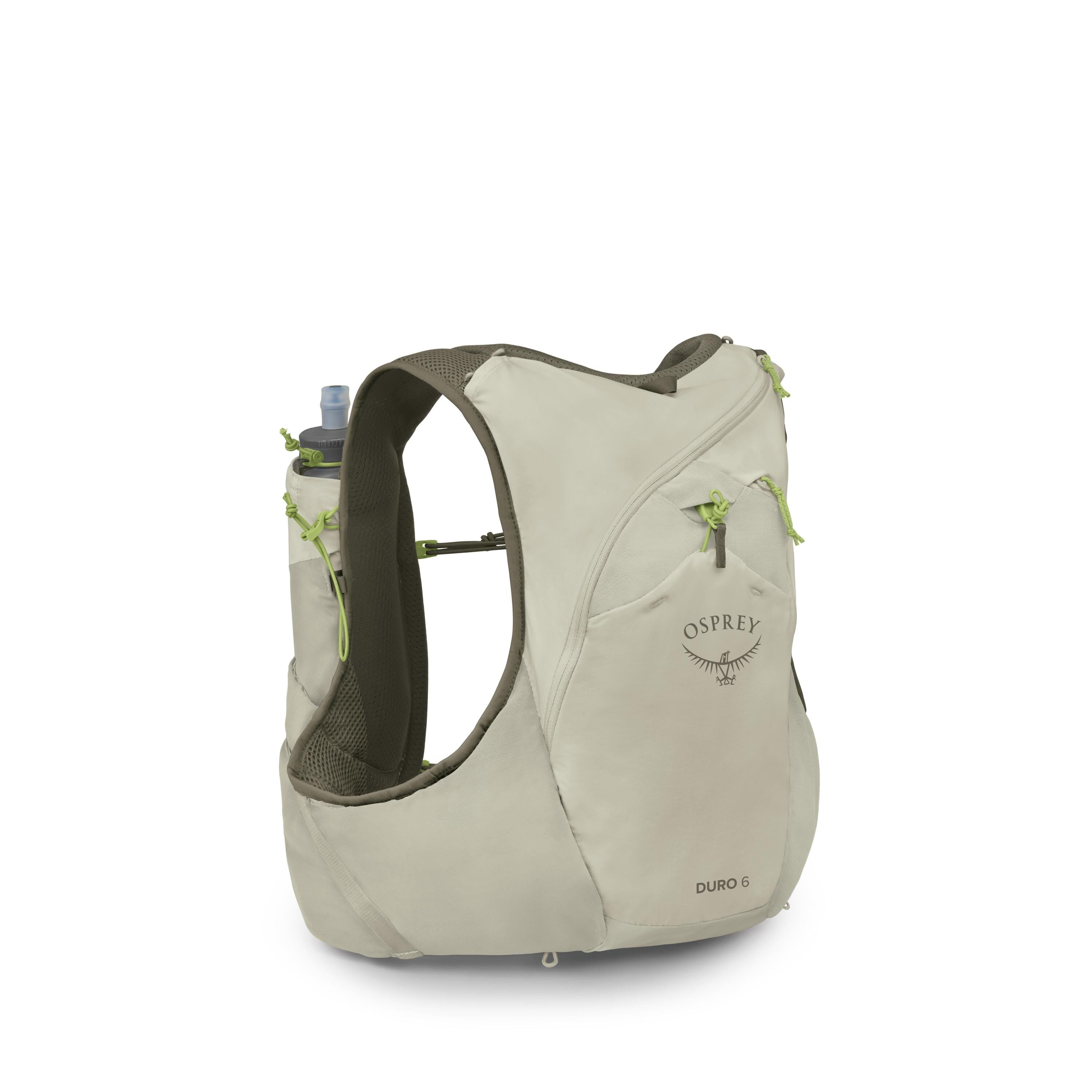 Osprey Duro 6 Run Hydration Vest 6L in Sandy Grey — angle view 3