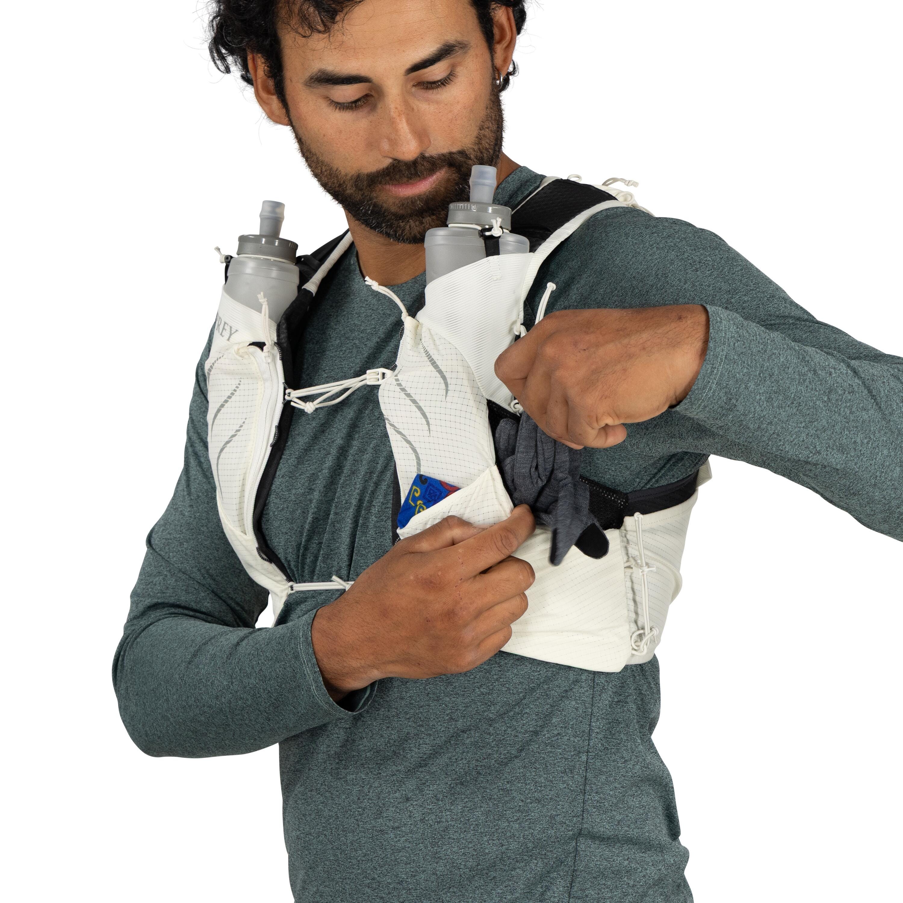 Osprey Duro Pro 10 Run Hydration Vest 10L in Mystery White — detail view 4