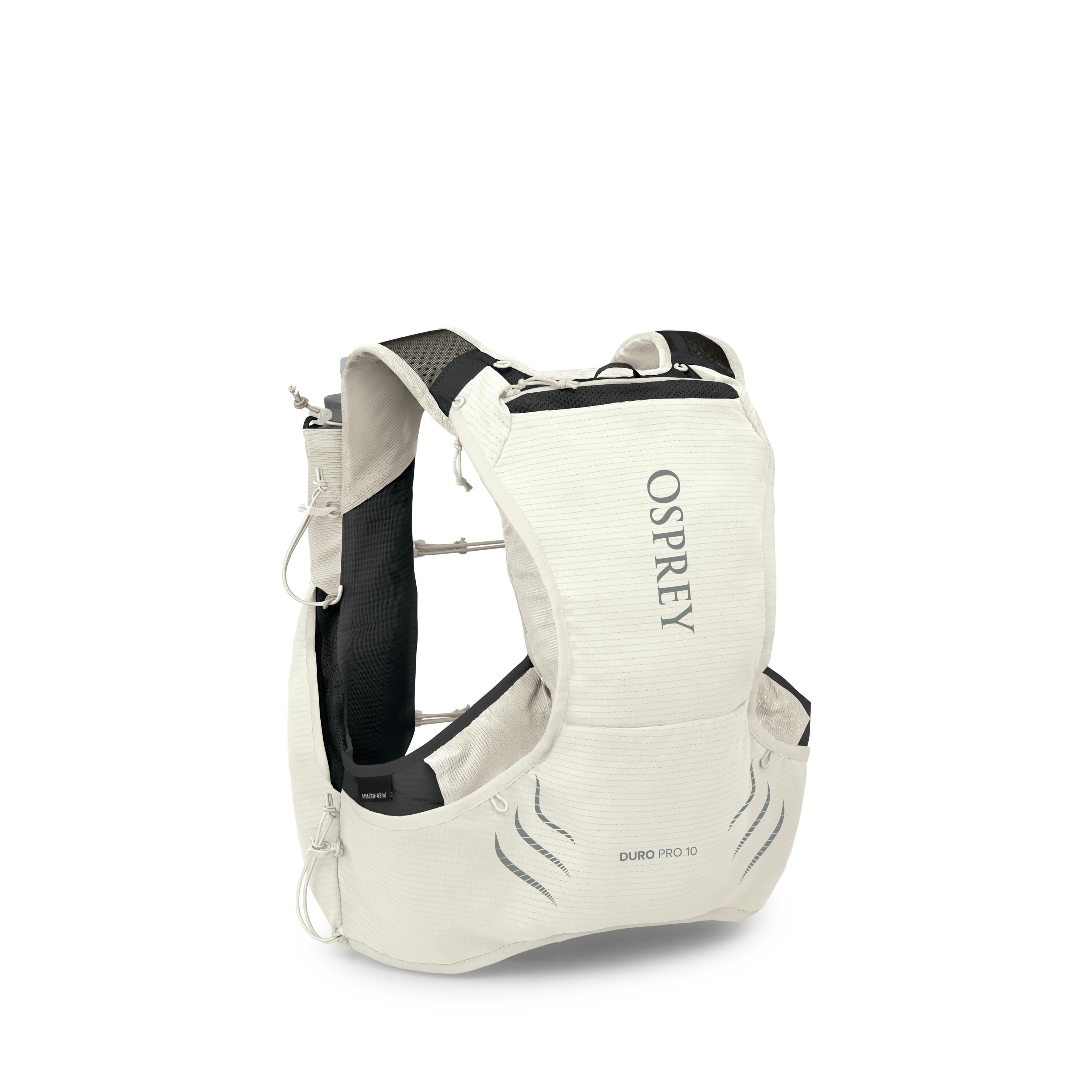 Osprey Duro Pro 10 Run Hydration Vest 10L in Mystery White — back view